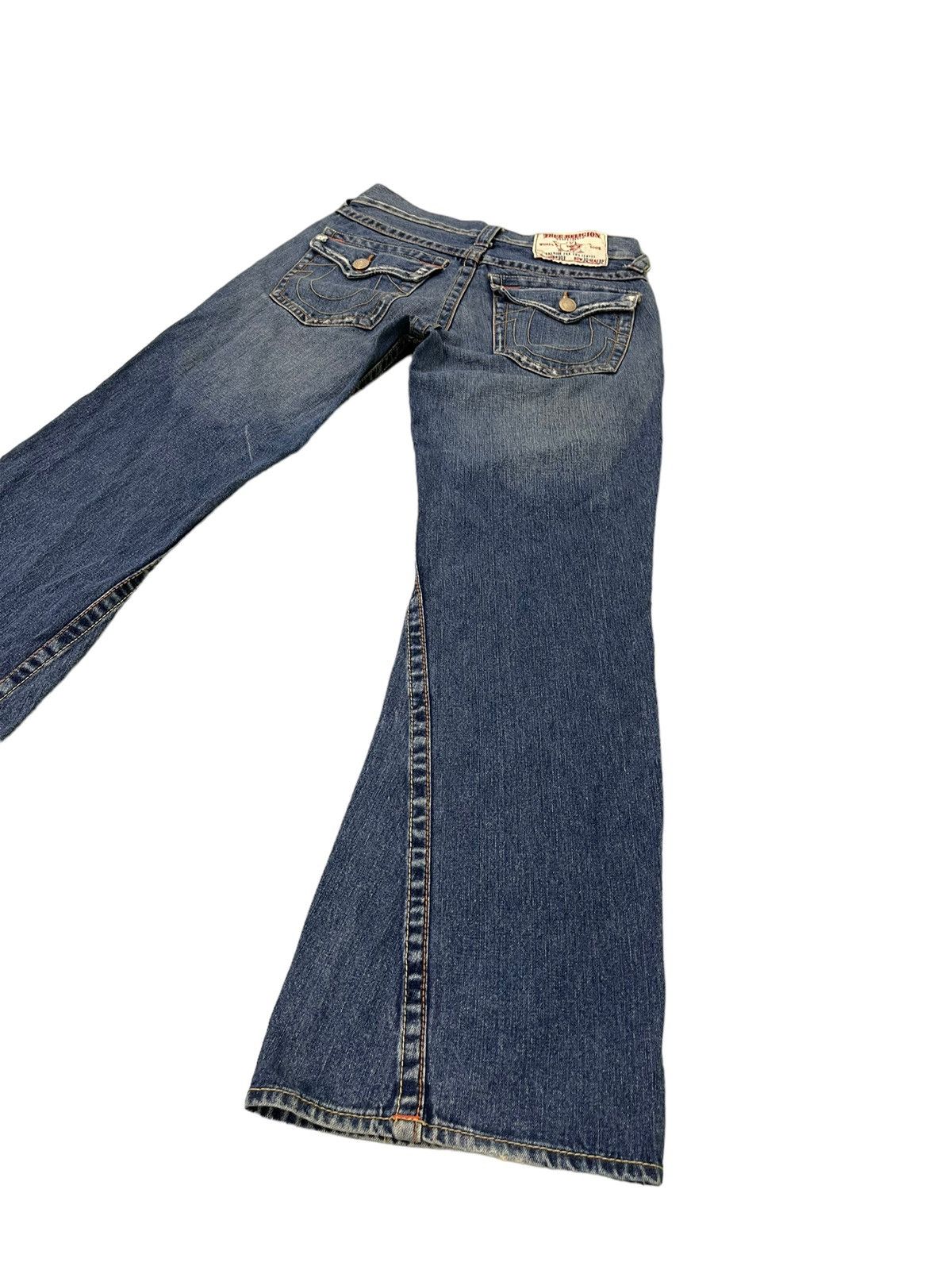 Japanese Brand Flare Jeans True Religion USA Distres Low Rise Boot Cut 7🟦1 Size US 30 / EU 46 - 12 Thumbnail