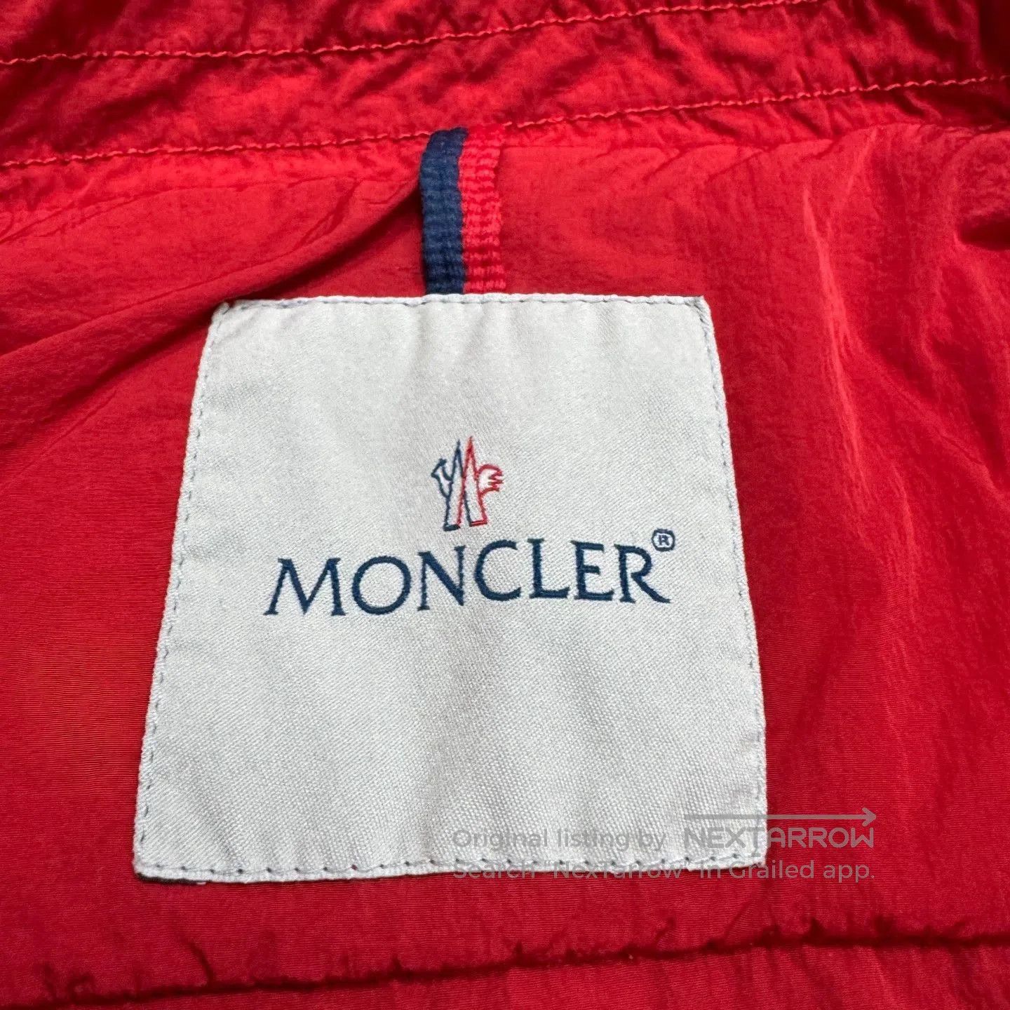 Moncler Red Quilted Light Jacket Size L. Size US L / EU 52-54 / 3 - 2 Thumbnail