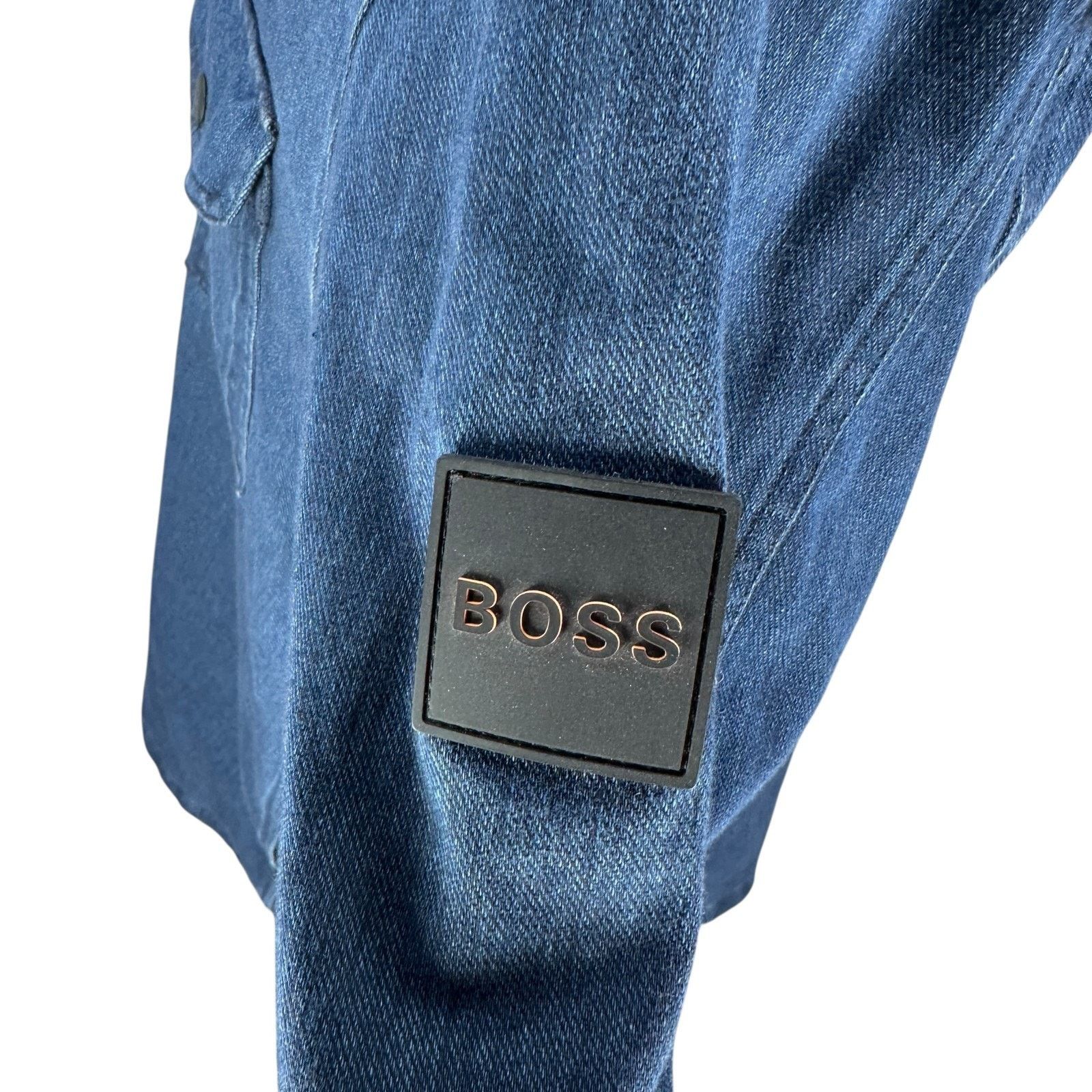 Hugo Boss Hugo Boss Lovel Shirt Jacket Overshirt Men XL Blue Pockets Size US XL / EU 56 / 4 - 4 Thumbnail