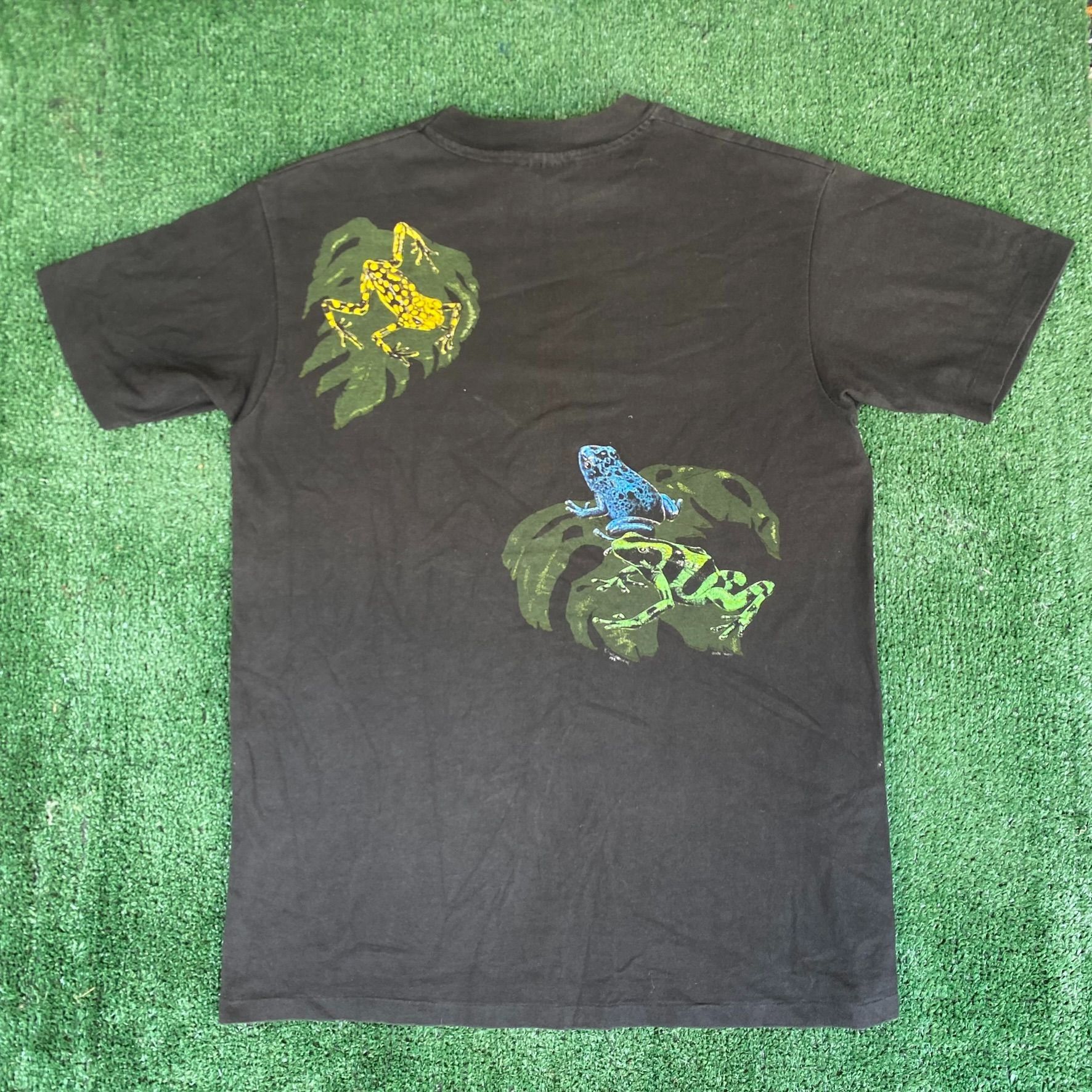 Hanes Vintage 90s Rainforest Frogs Shirt Nature Animal Jungle Tee Size US M / EU 48-50 / 2 - 7 Thumbnail