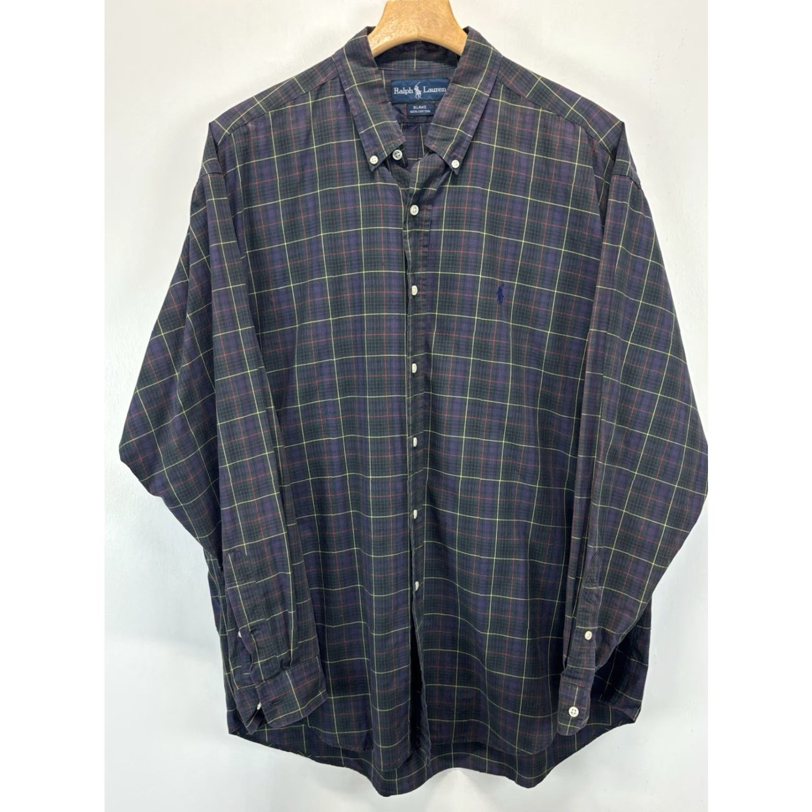 Ralph Lauren VINTAGE Ralph Lauren Shirt Men XL Plaid Cotton Long Sleeve Preppy Tartan Collared Button-Up Size US XL / EU 56 / 4 - 2 Thumbnail