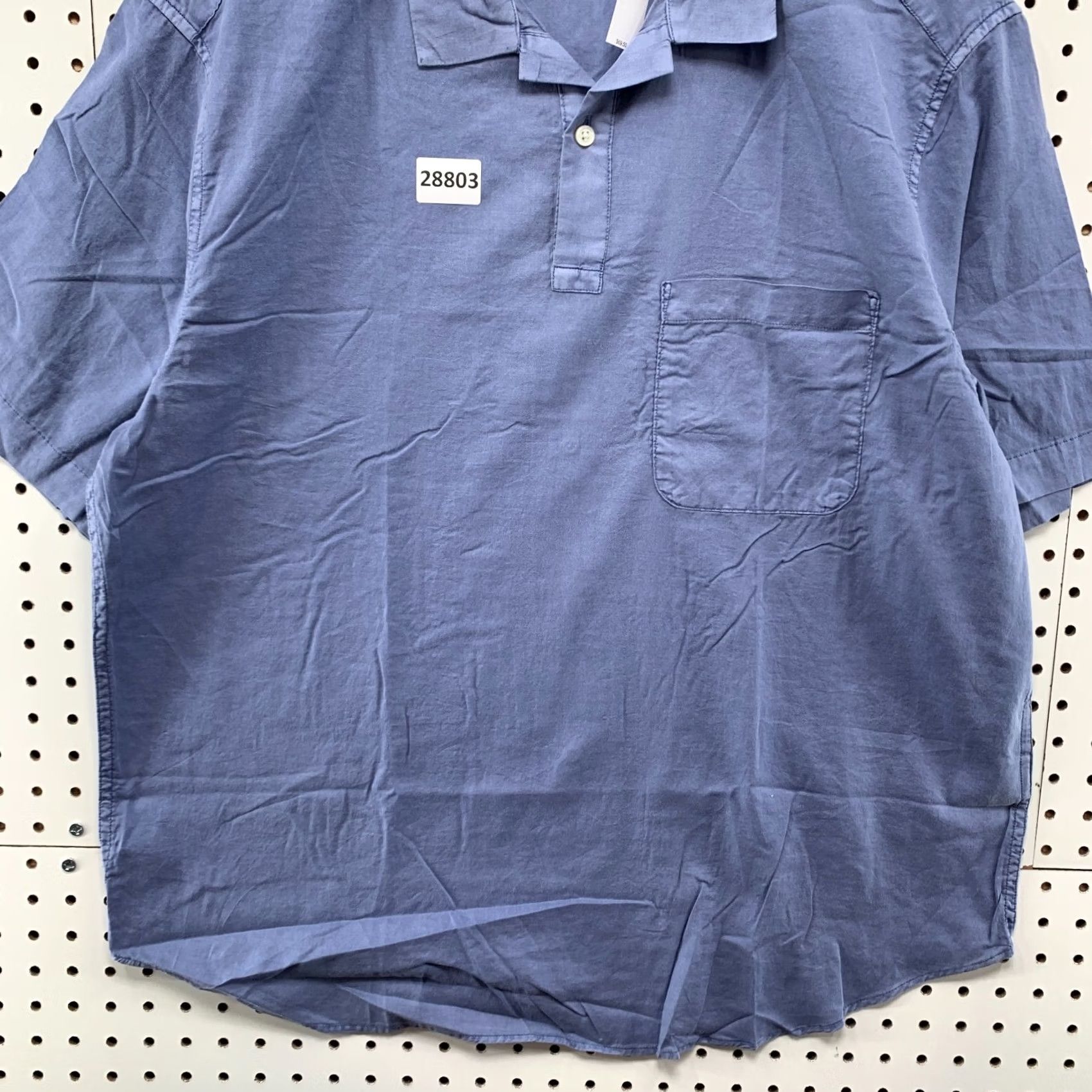 Banana Republic Banana Republic Collared Henley Shirt Mens Large Pocket Relaxed Blue 25X30.5 XS? Size US M / EU 48-50 / 2 - 6 Thumbnail