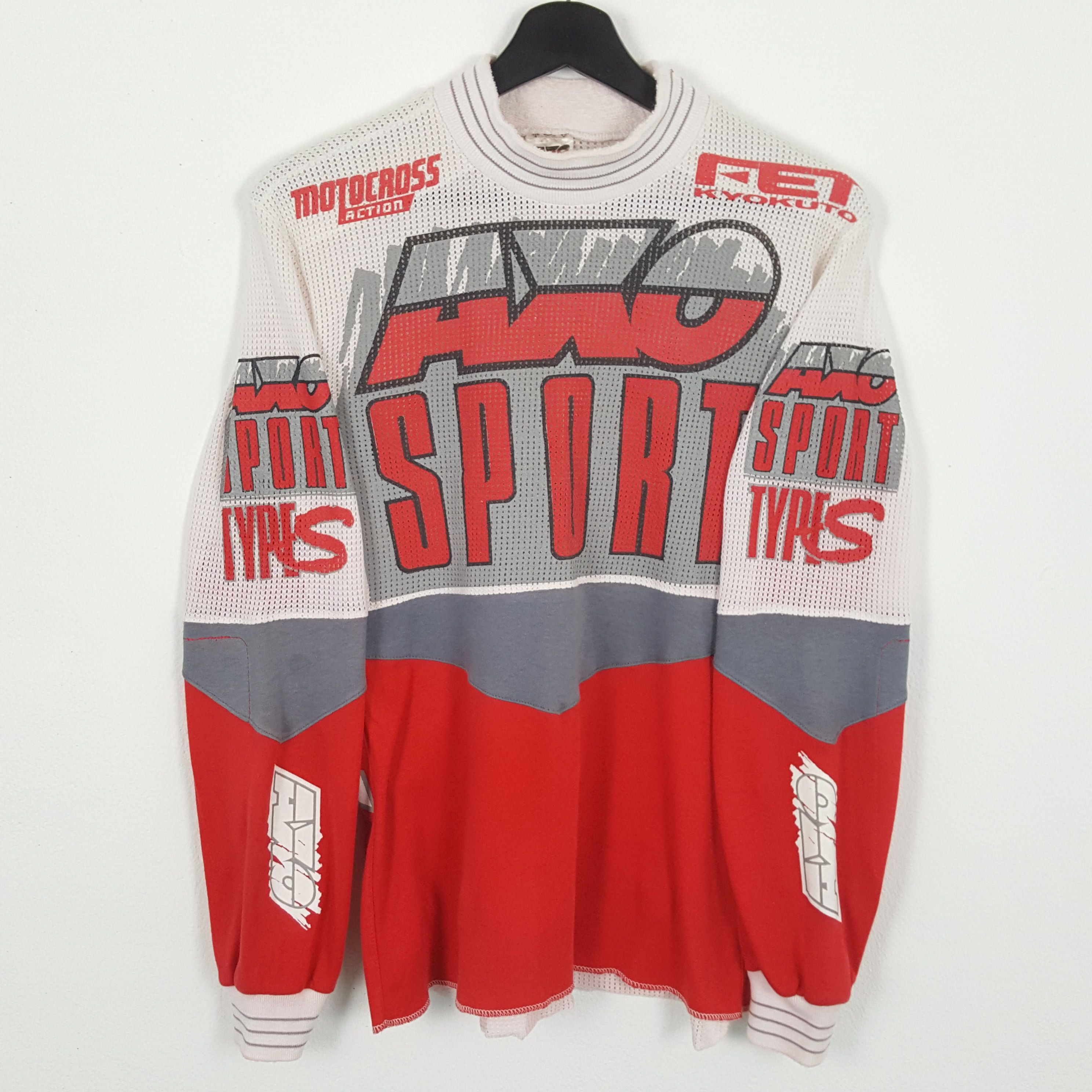 image of Axo Sport Extreme Sports Motocross Racing Tshirt in Red, Men's (Size Medium)