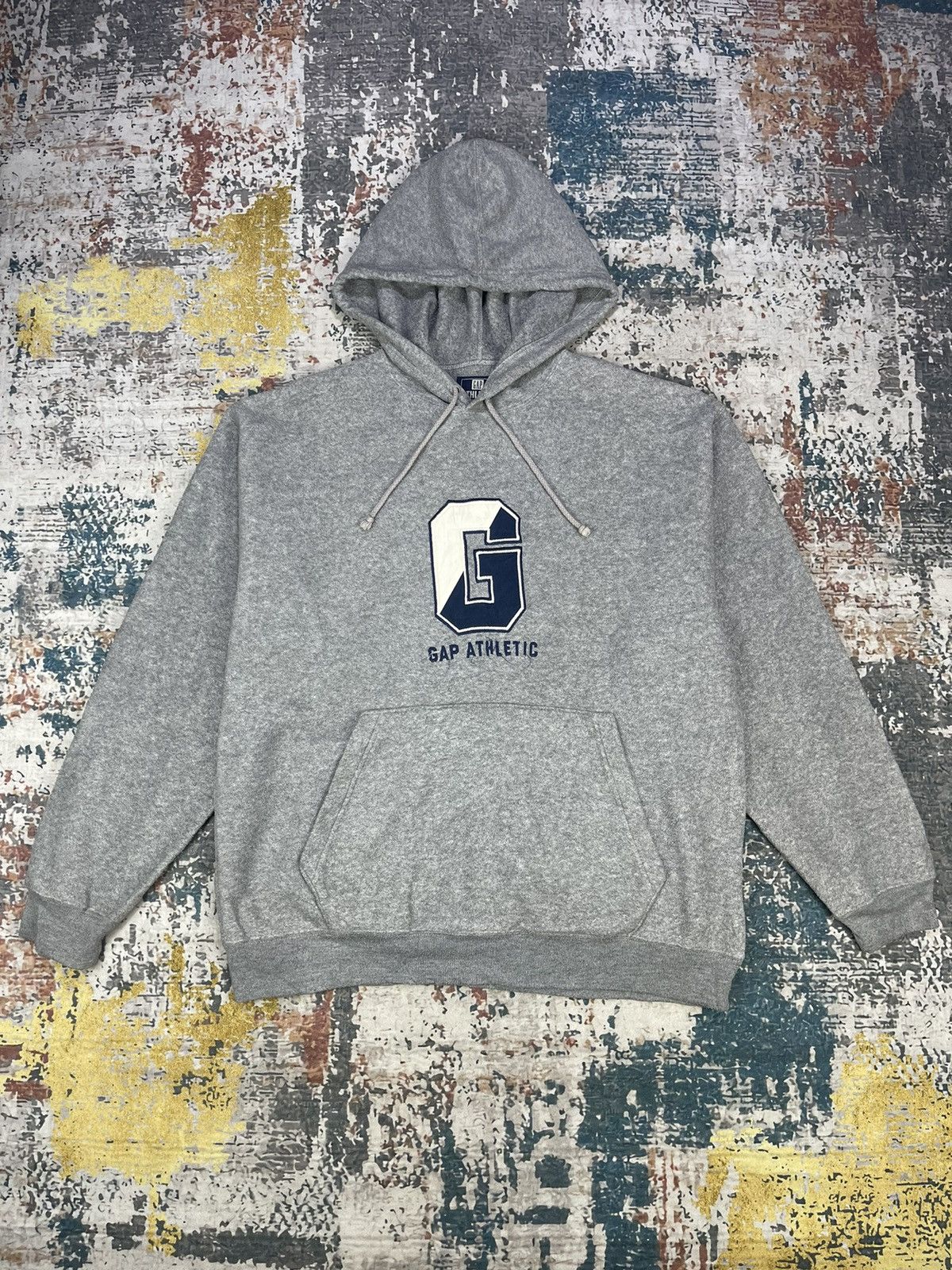 Gap Vintage GAP Athletic Centre Logo Pull Over Hoodies Size US M / EU 48-50 / 2 - 1 Thumbnail