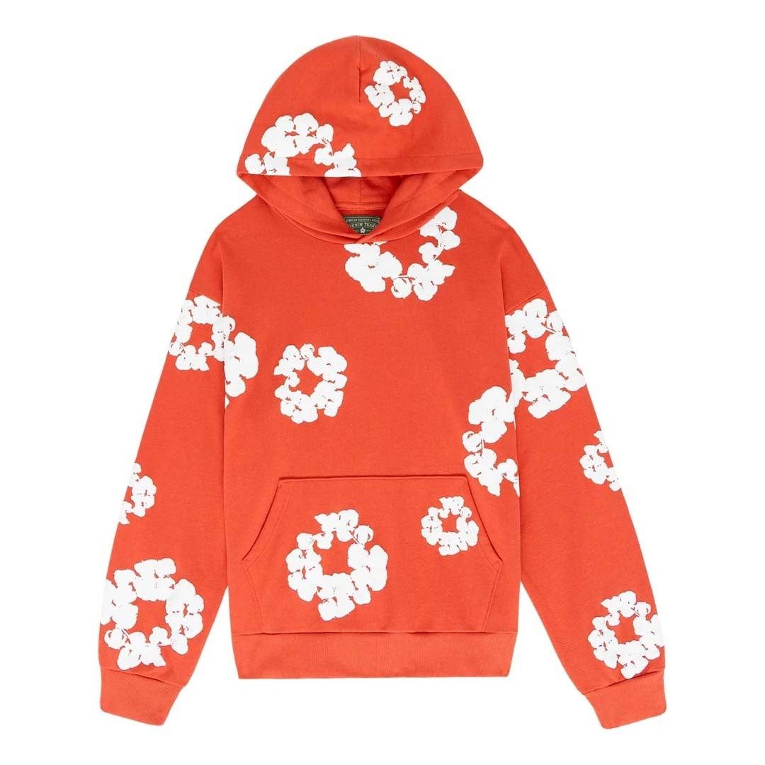 DENIM TEARS The Cotton Wreath Sweatshirt 'Orange' Size US XXL / EU 58 / 5 - 1 Thumbnail