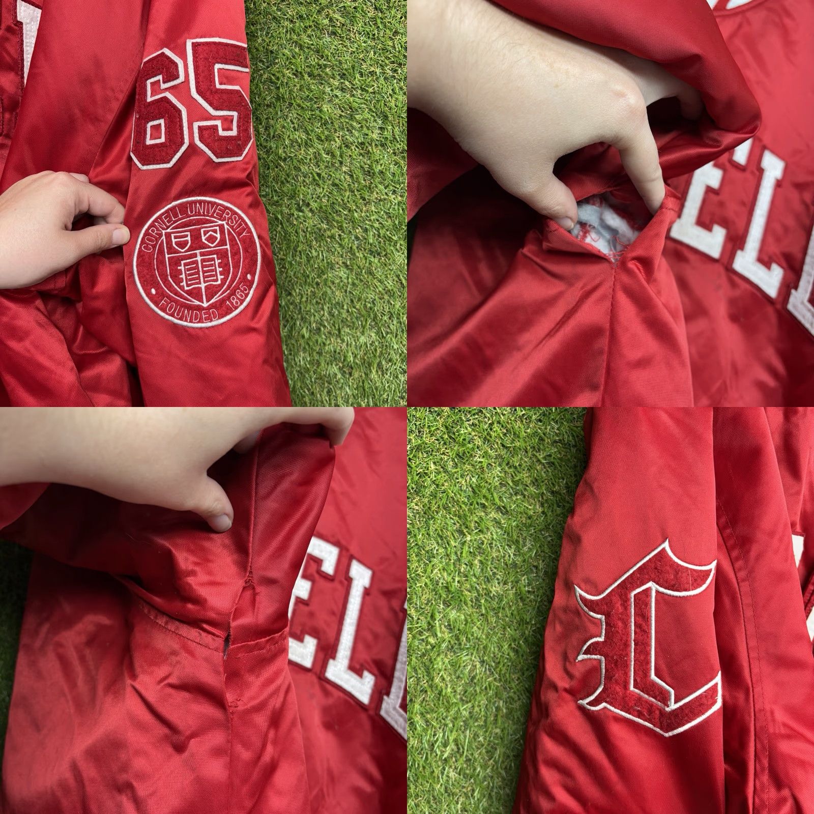 Vintage Stall And Dean Cornell Jacket Mens 4XL Red Embroidered Varsity Satin Snap Close Size US XXL / EU 58 / 5 - 8 Thumbnail