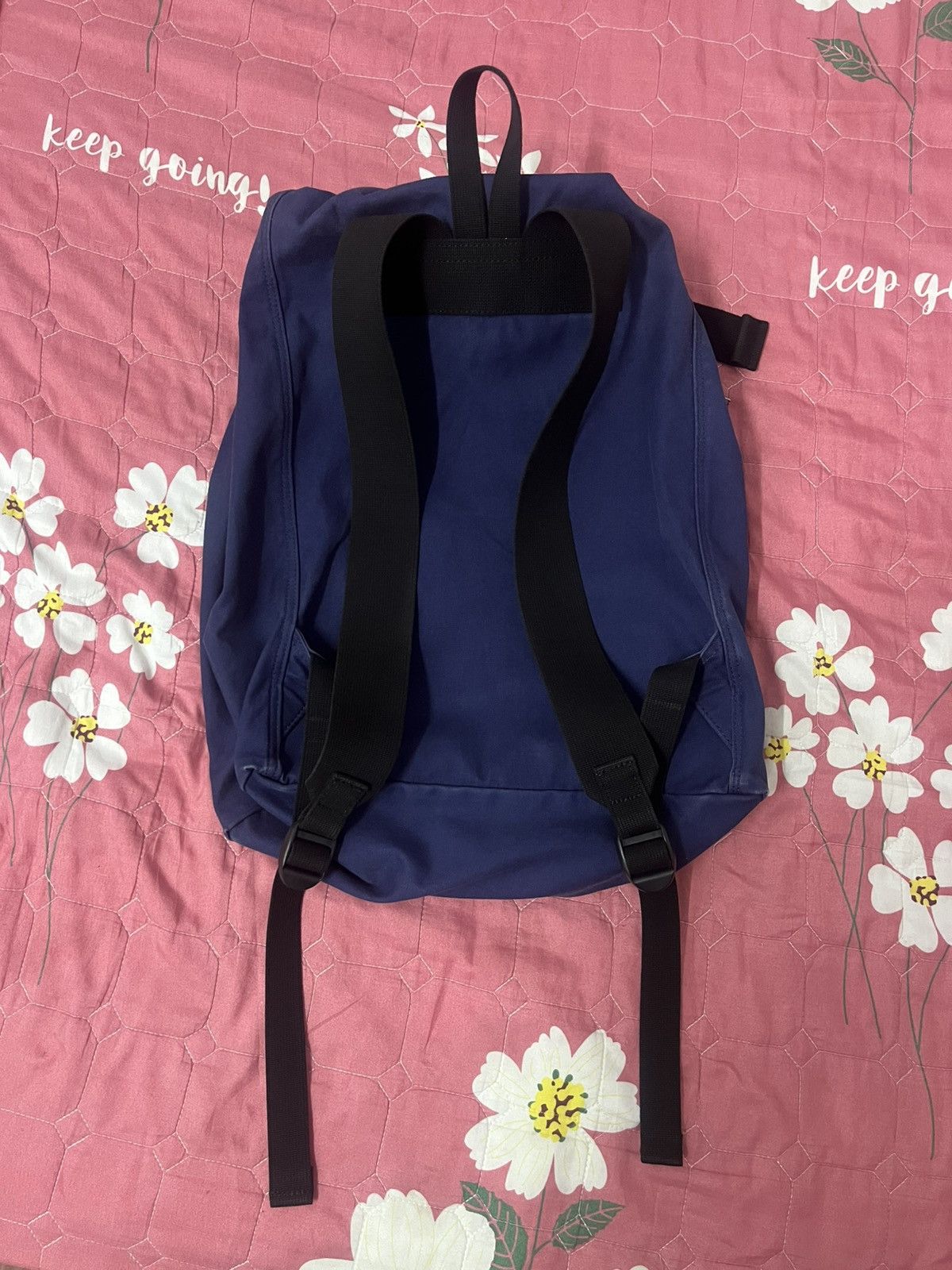 Margaret Howell MHL Margaret Howell 2 Way Rucksack Navy Canvas Size ONE SIZE - 11 Thumbnail