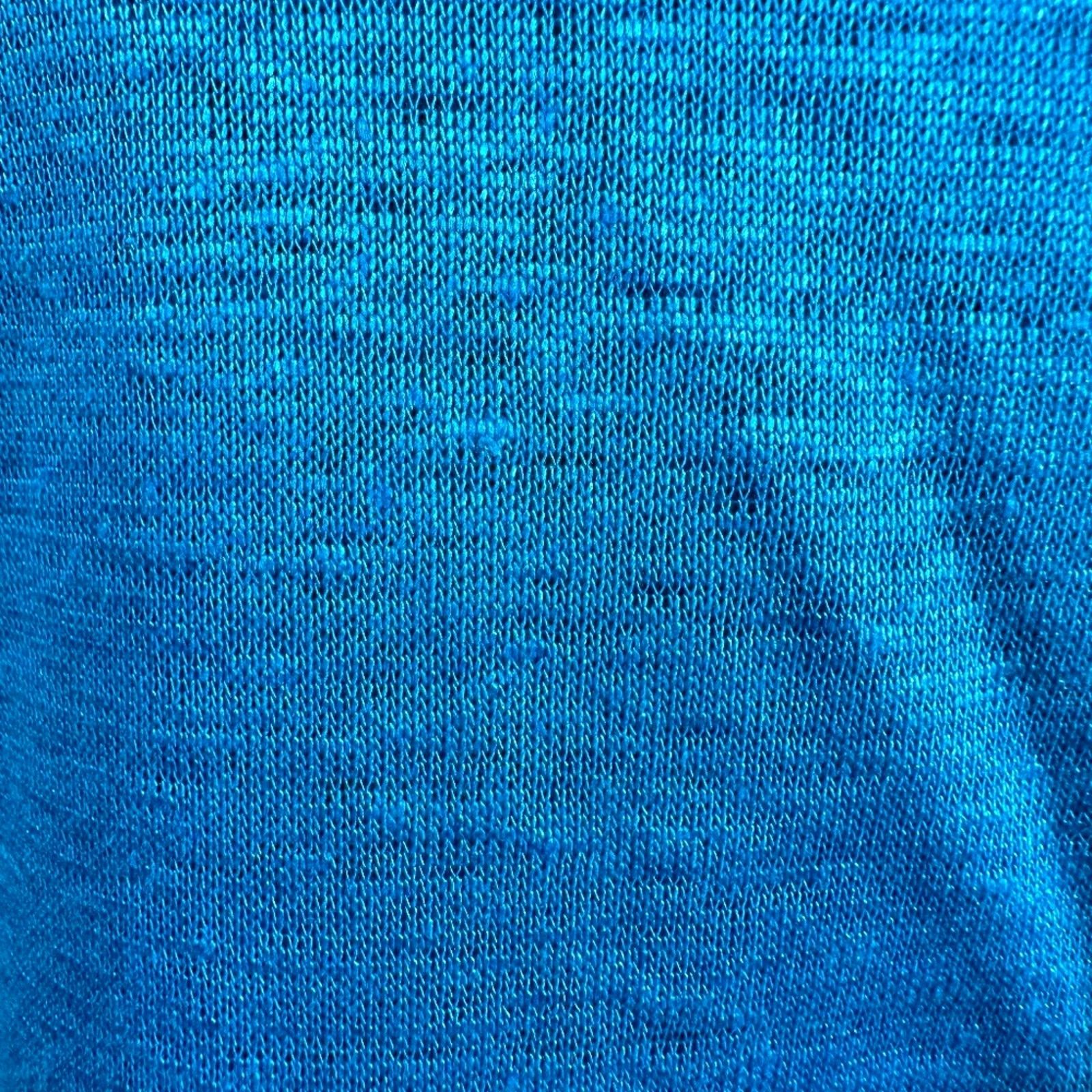 Other Socapri Tank Top 100% Flax Mediterranean Blue Made Italy L Size L / US 10 / IT 46 - 15 Thumbnail