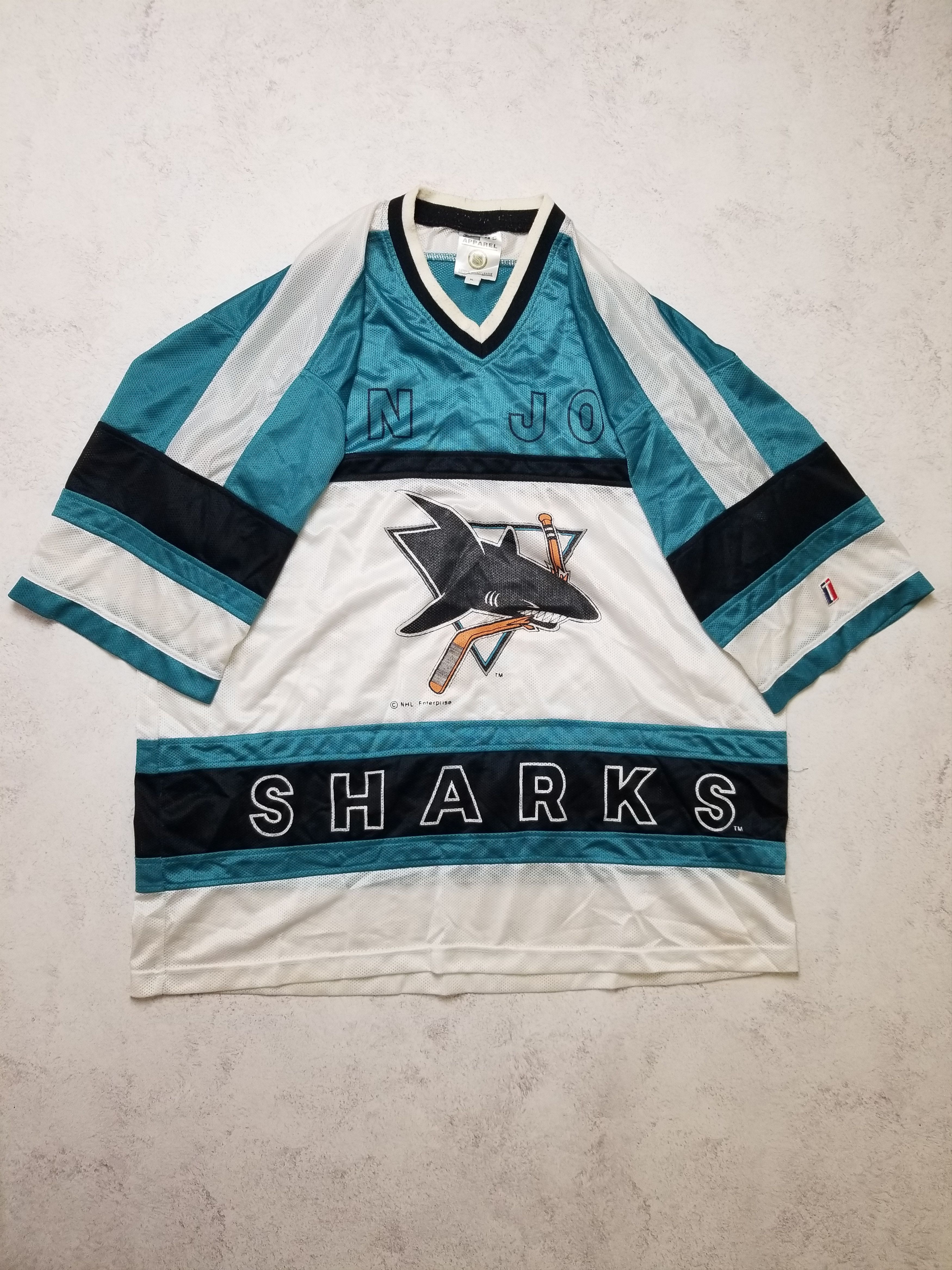Other Vintage San Jose Sharks Twins Apparel NHL Jersey Size US XL / EU 56 / 4 - 3 Thumbnail