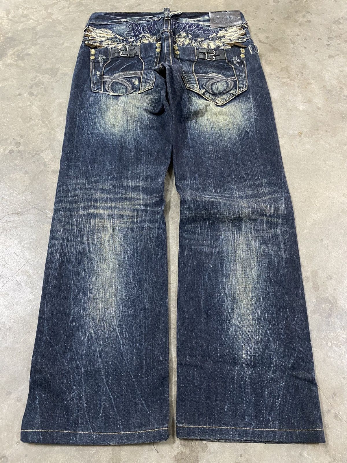 Hysteric Glamour × Le Grande Bleu (L.G.B.) × Tornado Mart Jeans Japanese Red Pepper Claws Distressed Denim @219 Size US 30 / EU 46 - 1 Thumbnail