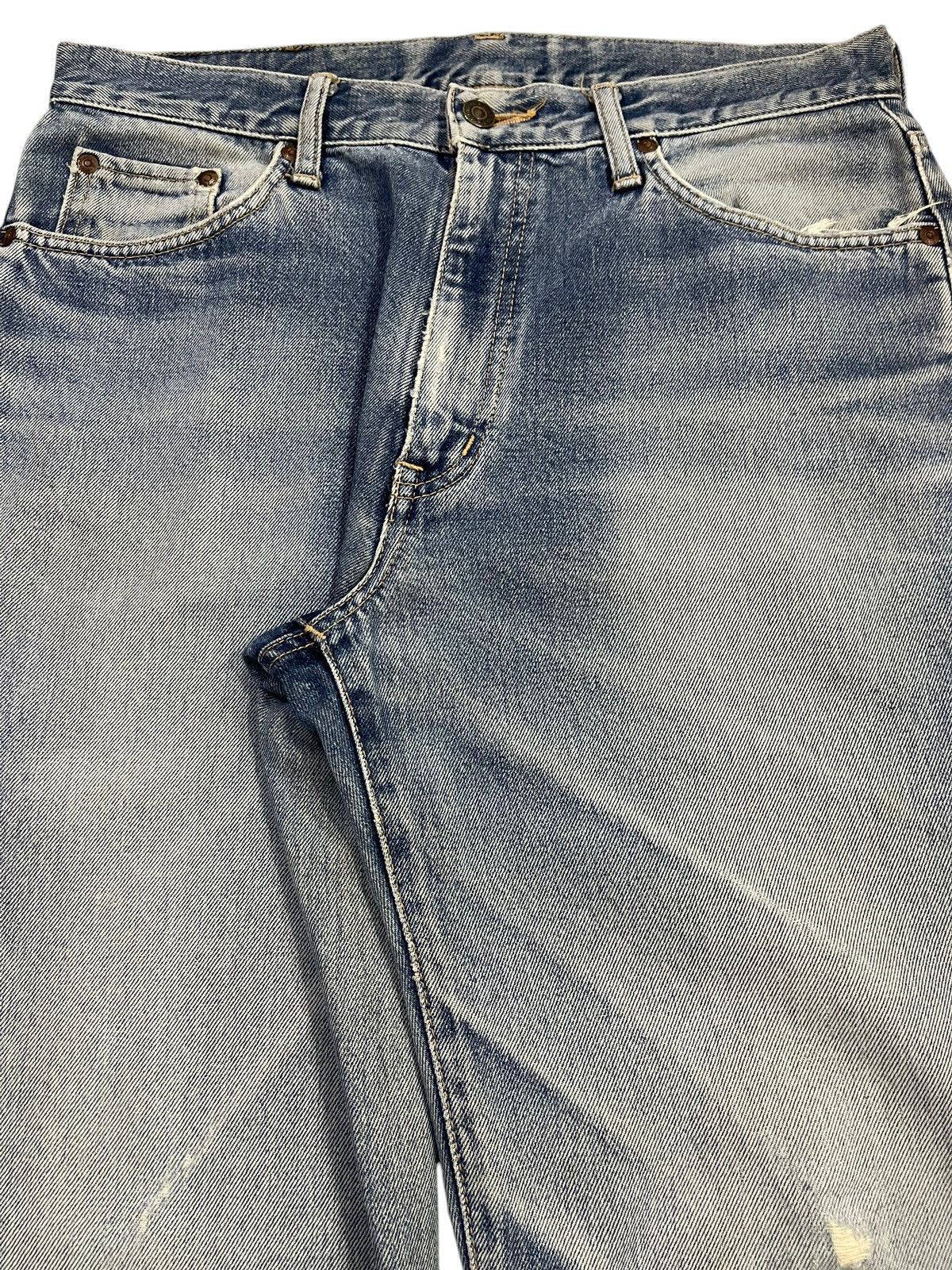 Edwin Vintage Edwin Blue Faded Wash Distressed Style Loose Jeans Size US 32 / EU 48 - 4 Thumbnail