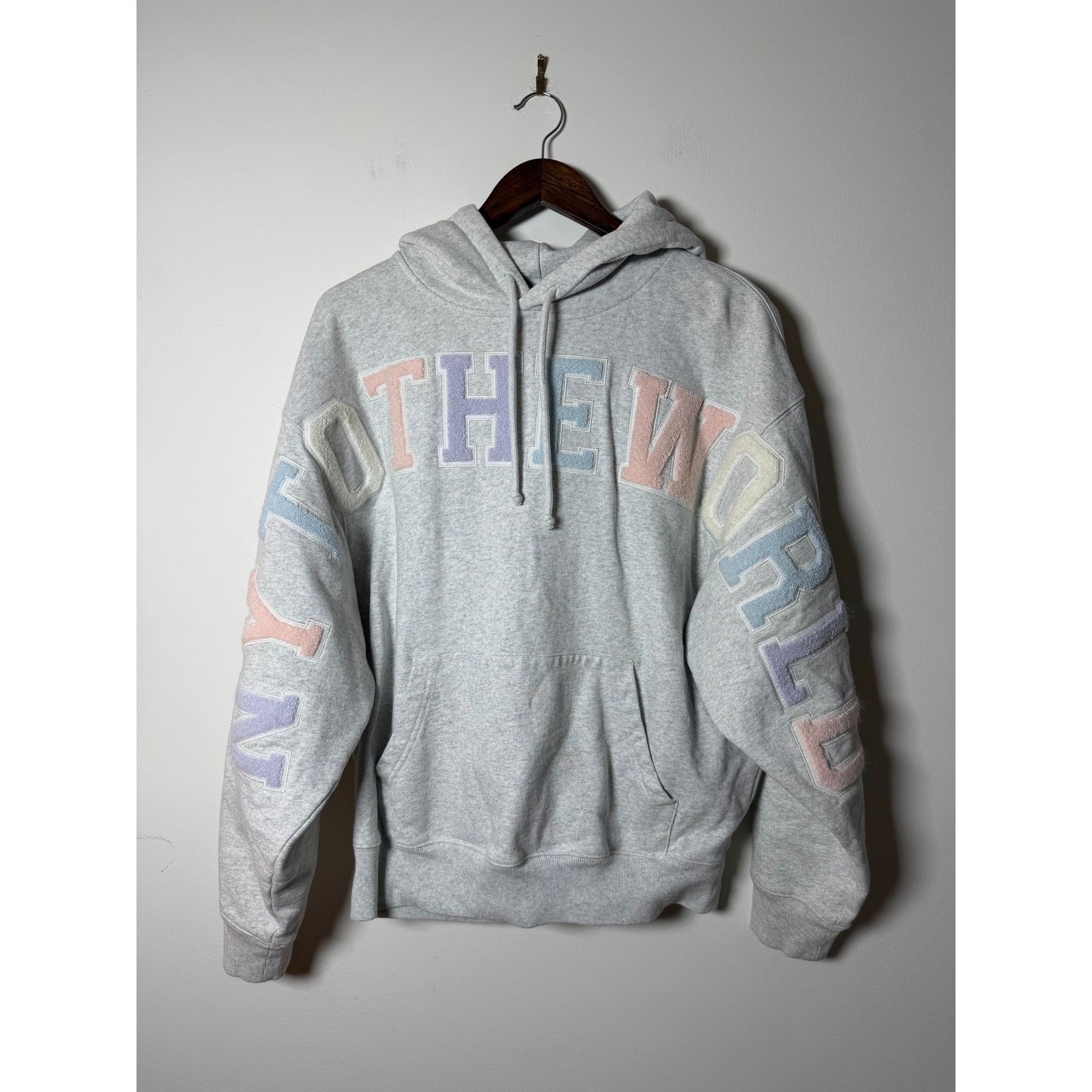 Kith NY To The World Nelson Hoodie 'Light Heather Grey'