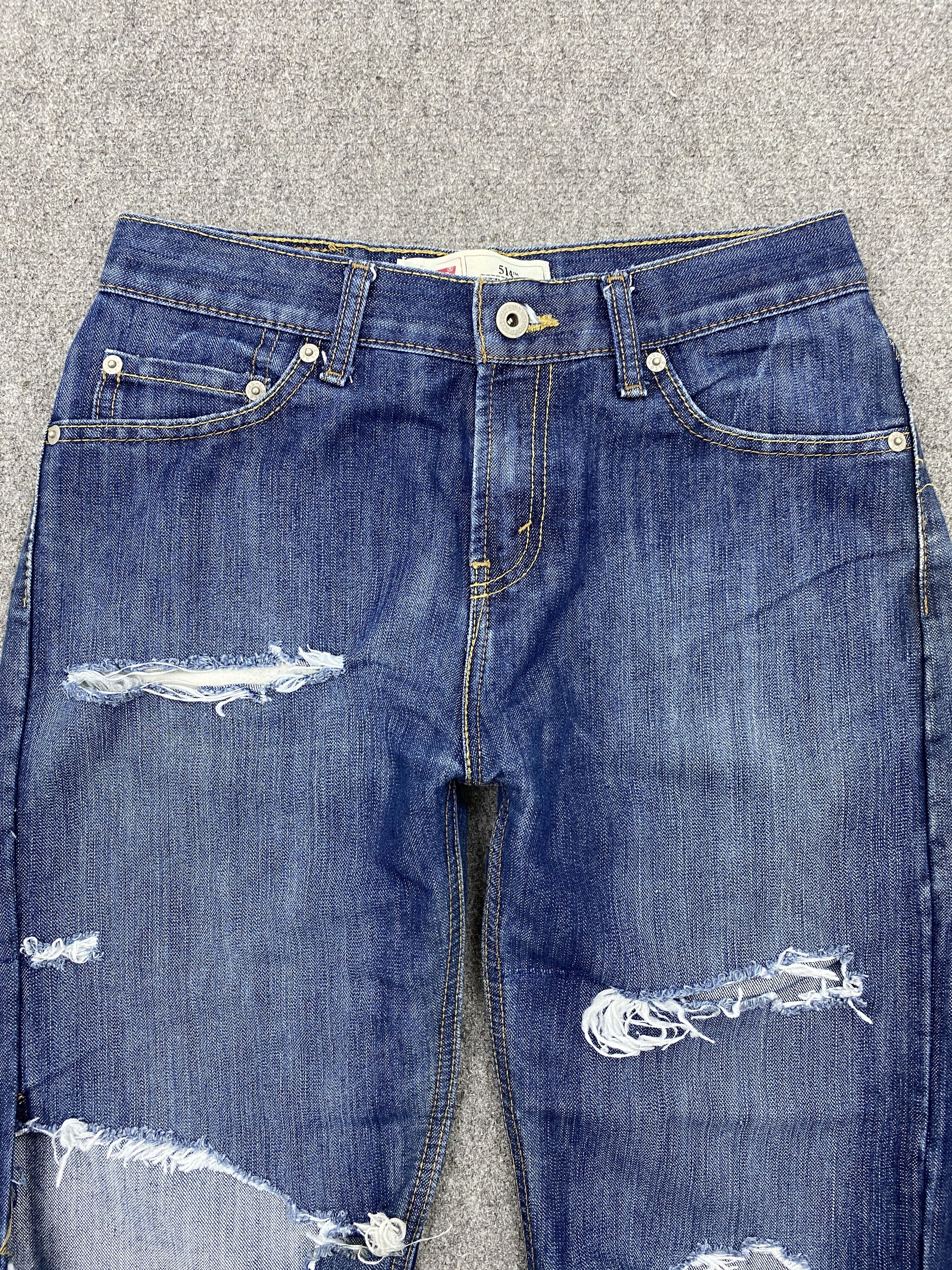 Levi's Vintage Distressed Levis 514 Faded Blue Jeans S0034 Size US 28 / EU 44 - 2 Thumbnail