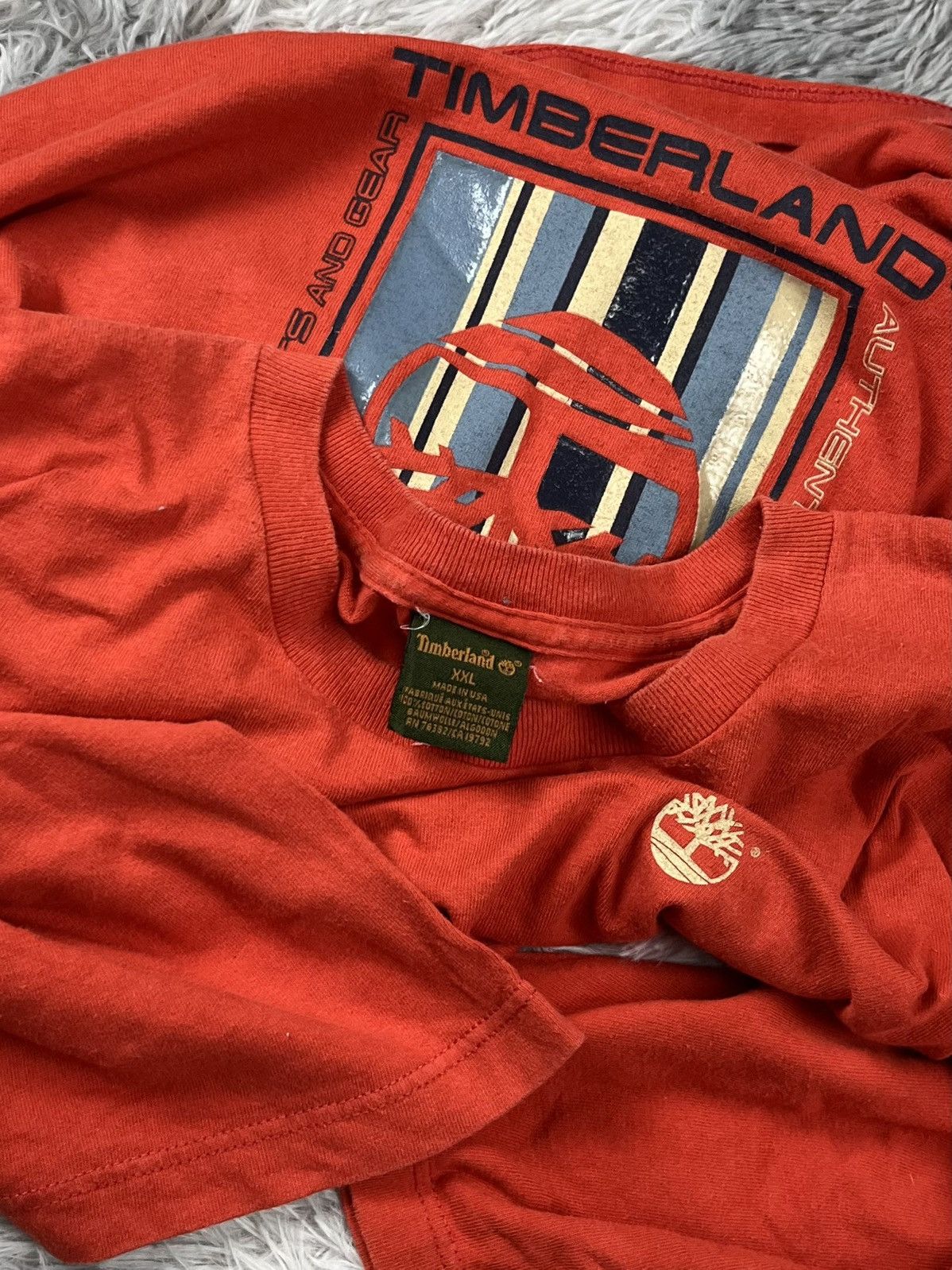 Timberland Vintage 90s timberland t shirt original classic Logo Size US XXL / EU 58 / 5 - 6 Thumbnail