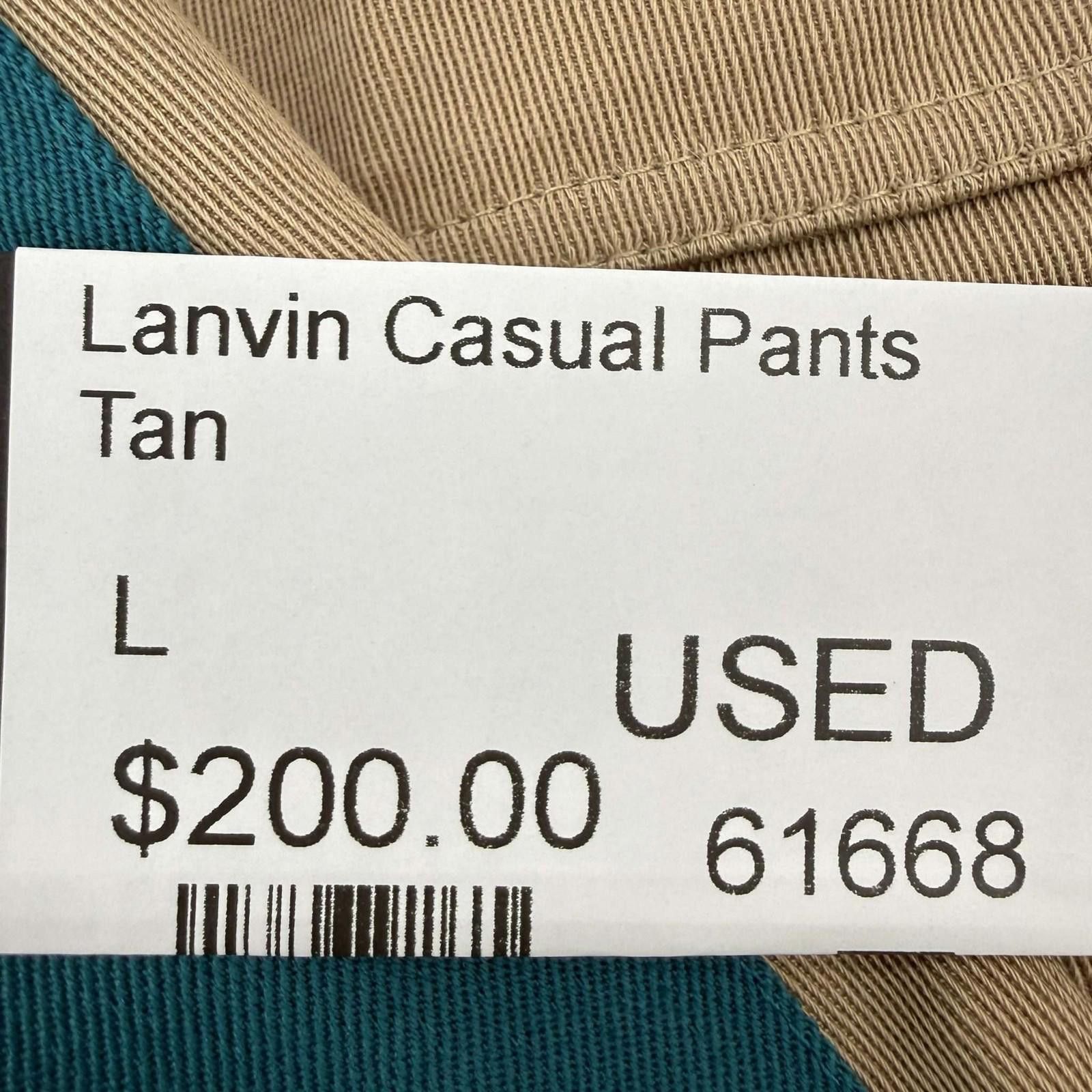 Lanvin Lanvin Casual Pants Tan L Used Size US 34 / EU 50 - 6 Thumbnail