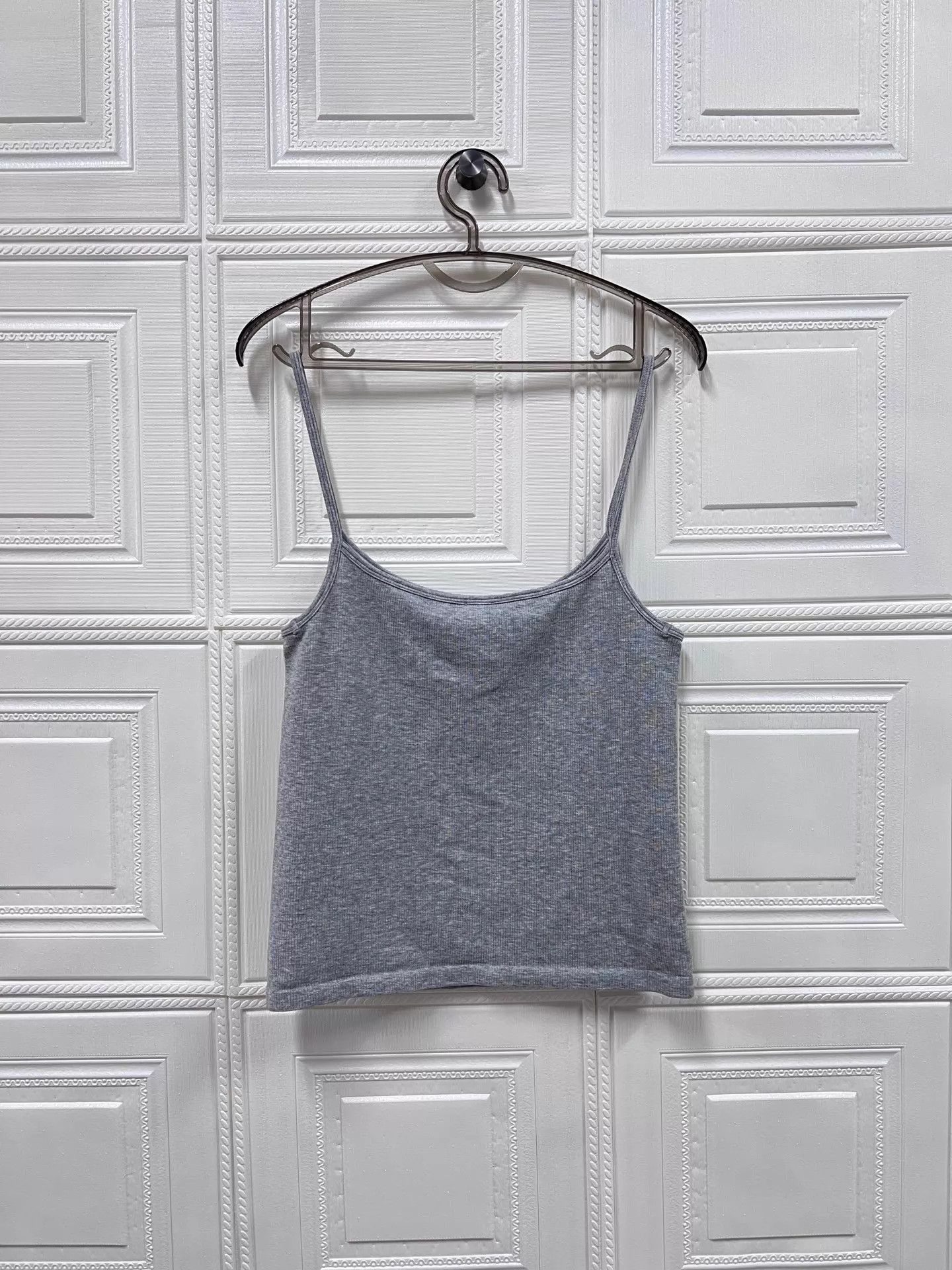 Miu Miu MIU MIU 25SS Gray Embroidered Logo Cami XL/XXL New T/O Only Size XL / US 12-14 / IT 48-50 - 2 Thumbnail