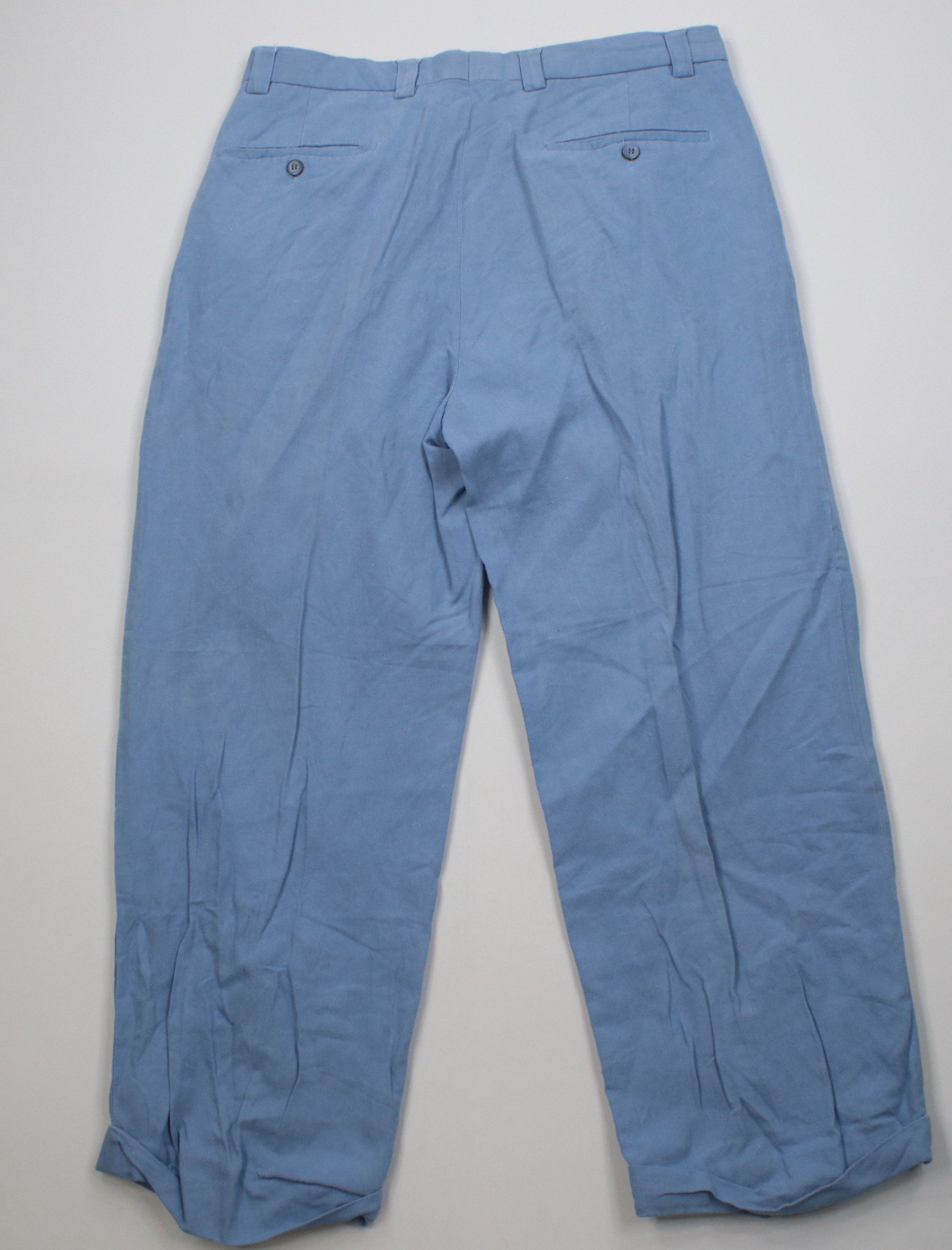 Vintage Vintage 90s Streetwear Flannel Linen Wide Leg Chino Pants Size US 36 / EU 52 - 13 Thumbnail