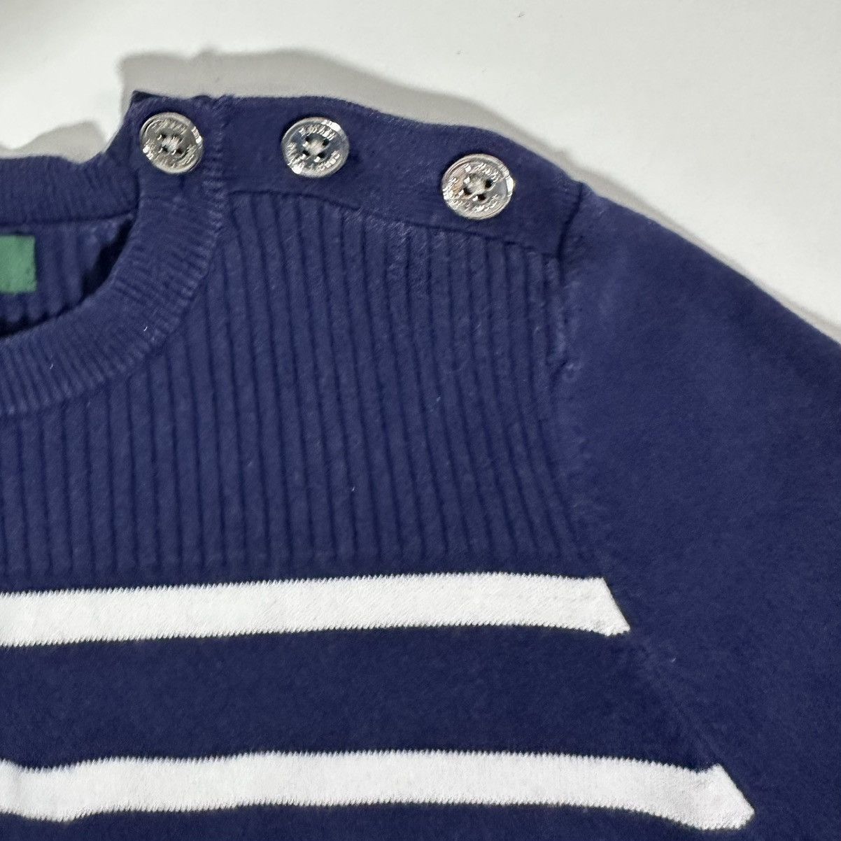 Lauren Ralph Lauren Ralph Lauren Breton Stripes Crewneck Navy Medium Sweater Size M / US 6-8 / IT 42-44 - 6 Thumbnail