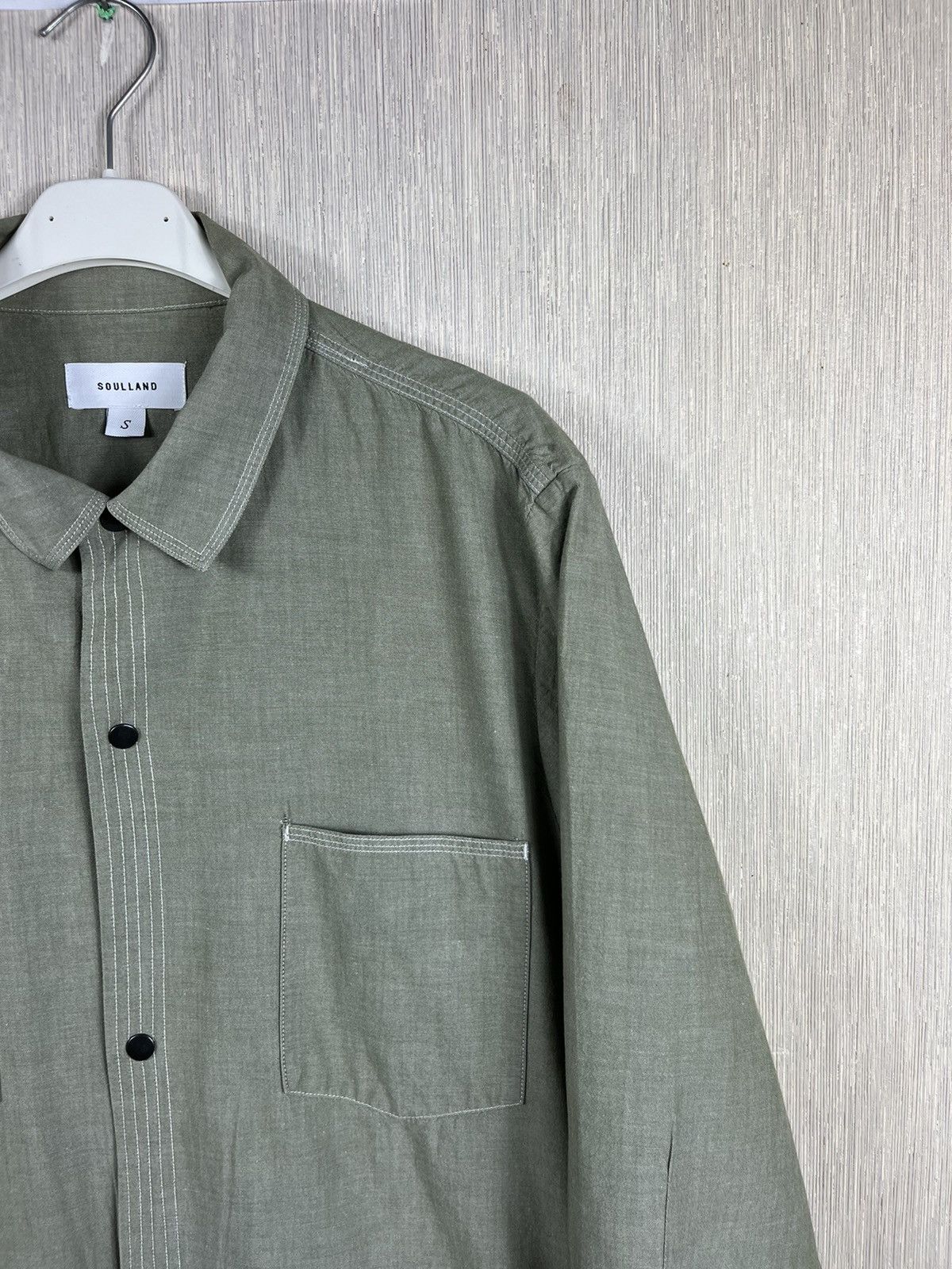 Designer × Soulland Soulland hestehave over shirt jacket with pocket latches Size US S / EU 44-46 / 1 - 3 Thumbnail