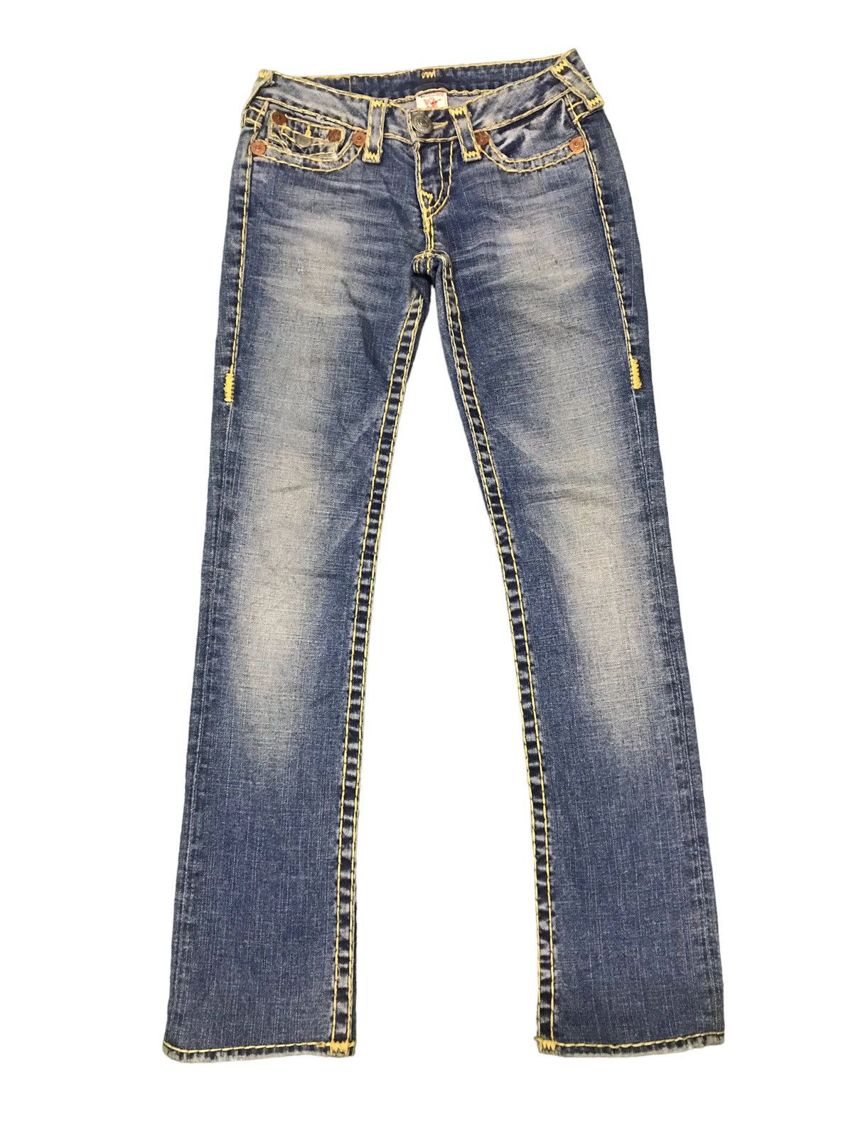 image of True Religion Billy Super T Denim Jeans in Blue, Men's (Size 27)