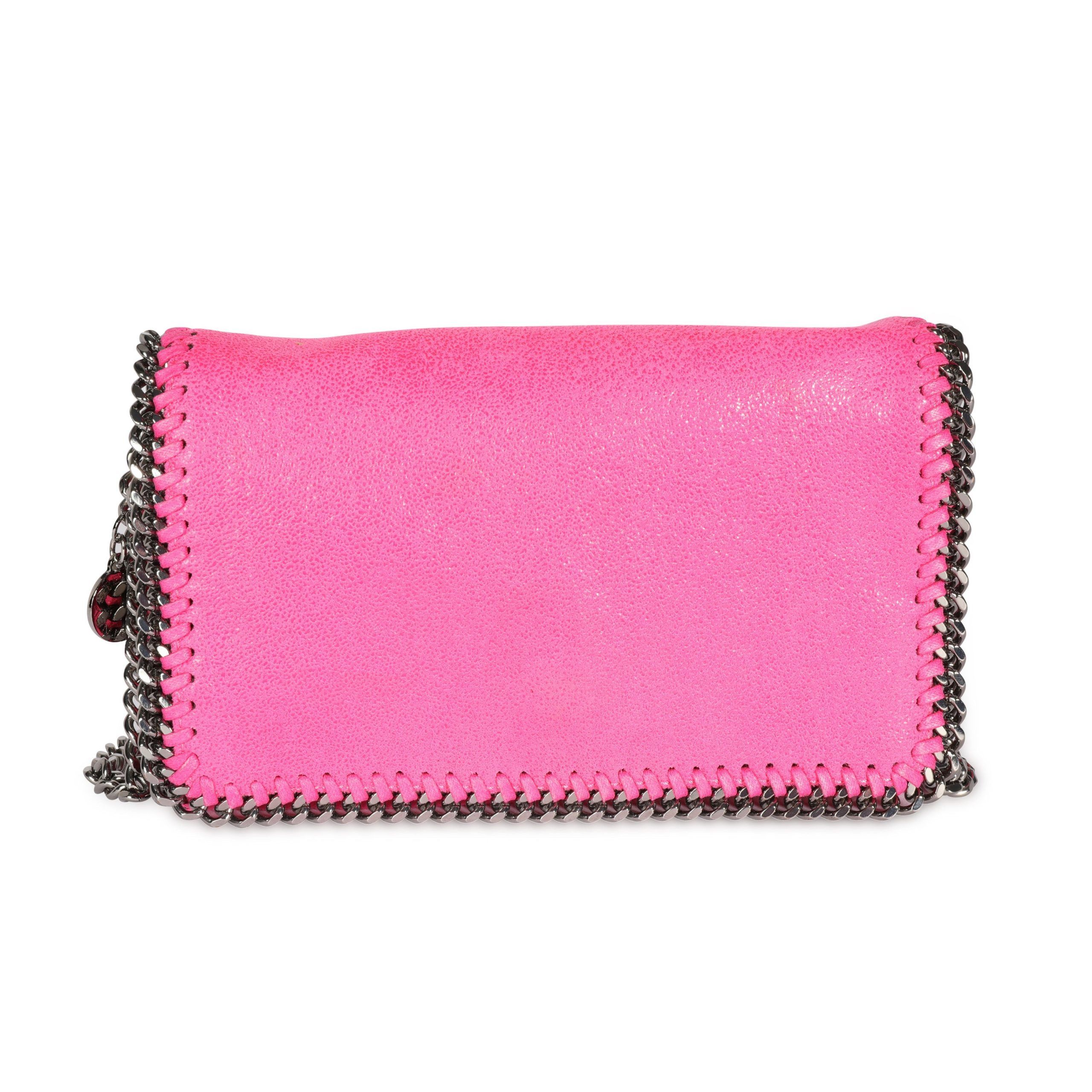 image of Stella Mccartney Hot Pink Shaggy Deer Falabella Crossbody Bag, Women's