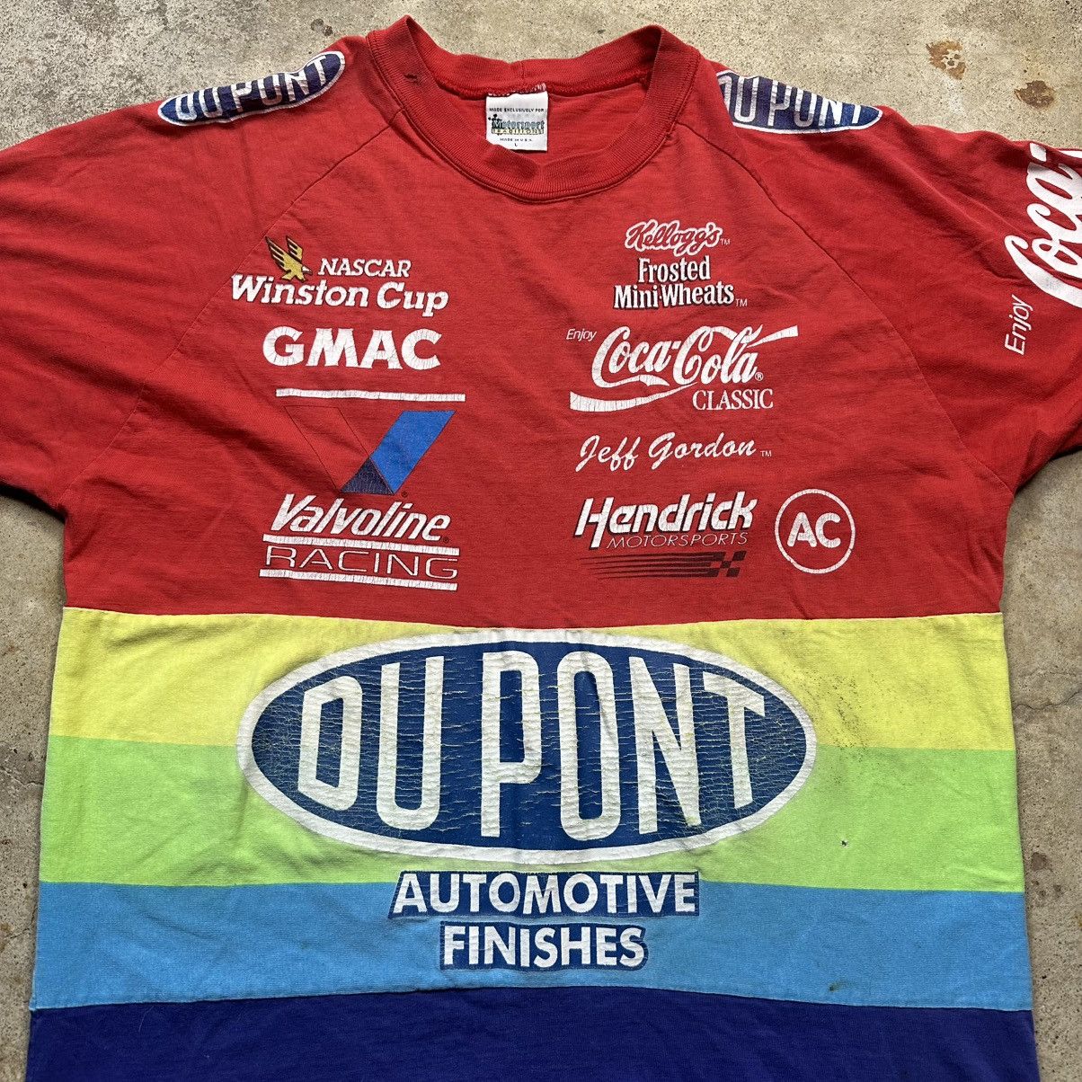 NASCAR Vintage 90s NASCAR Jeff Gordon Dupont Racing Shirt Size L Size US L / EU 52-54 / 3 - 2 Thumbnail