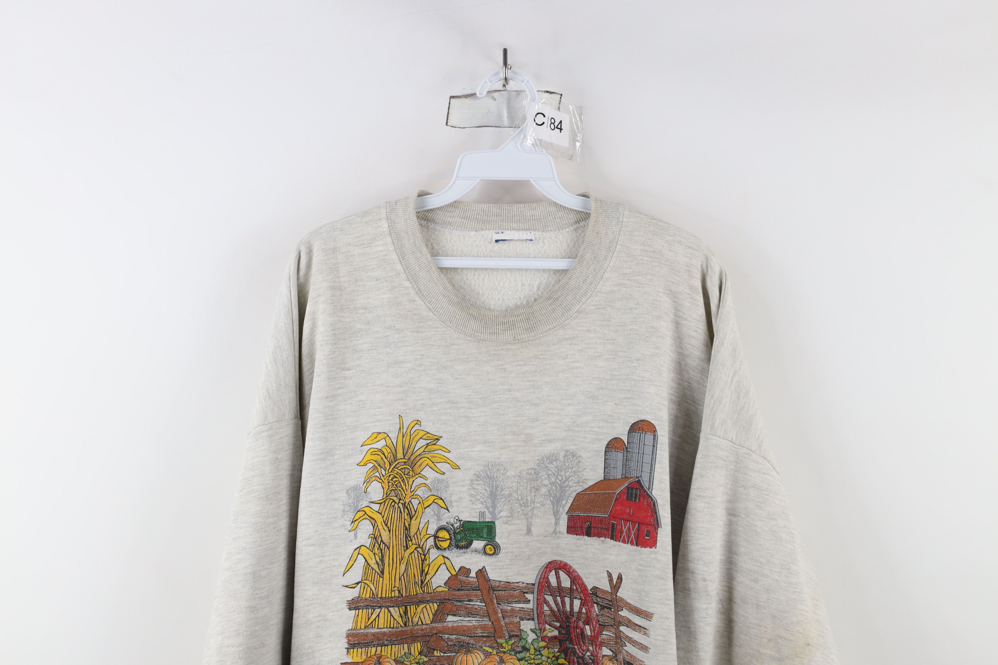 Vintage Vintage 90s Streetwear Country Farmhouse Farmer Sweatshirt Size US XXL / EU 58 / 5 - 2 Thumbnail