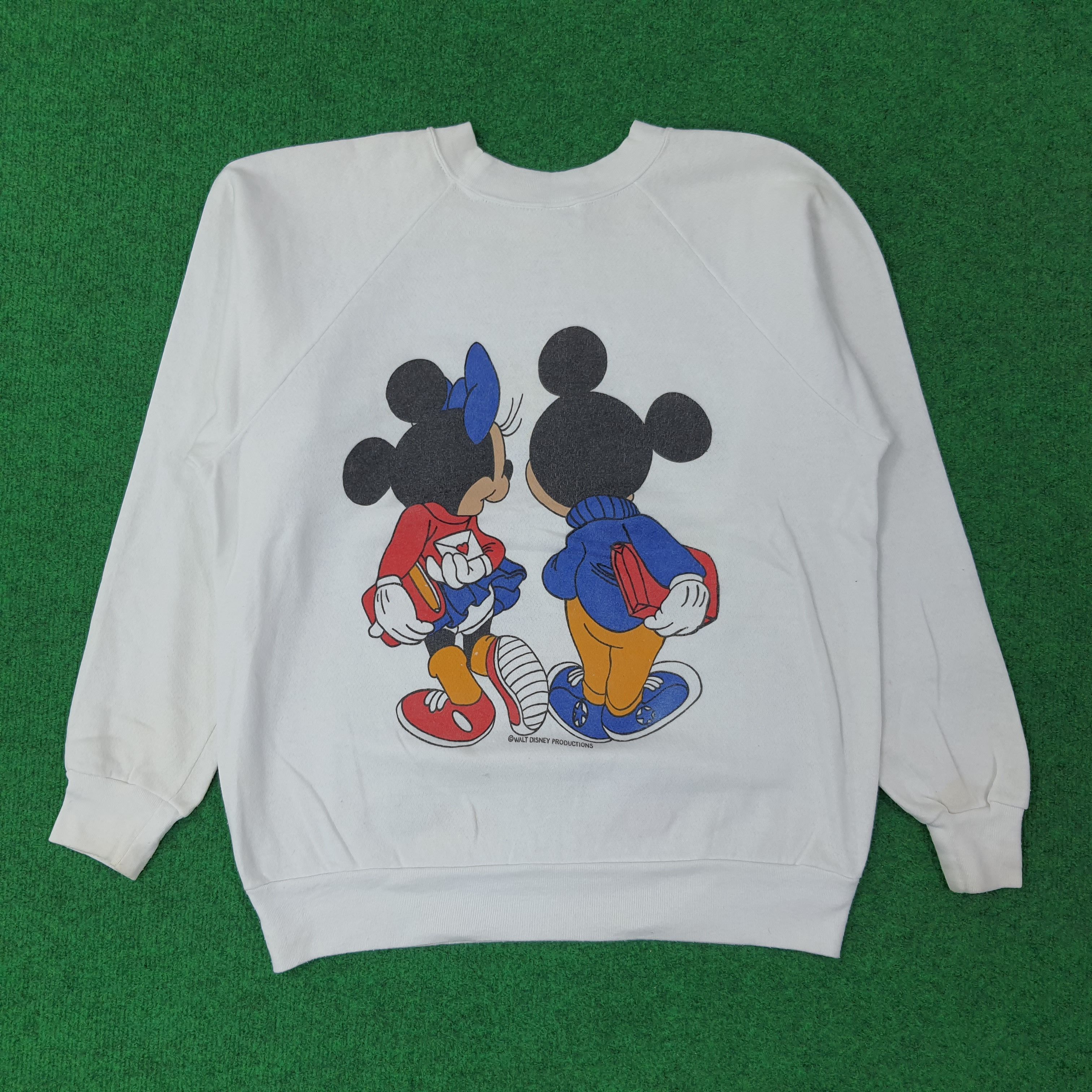 Disney Vintage Disney Mickey Mouse Mirror Print Sweatshirt C243N3 Size US M / EU 48-50 / 2 - 3 Thumbnail