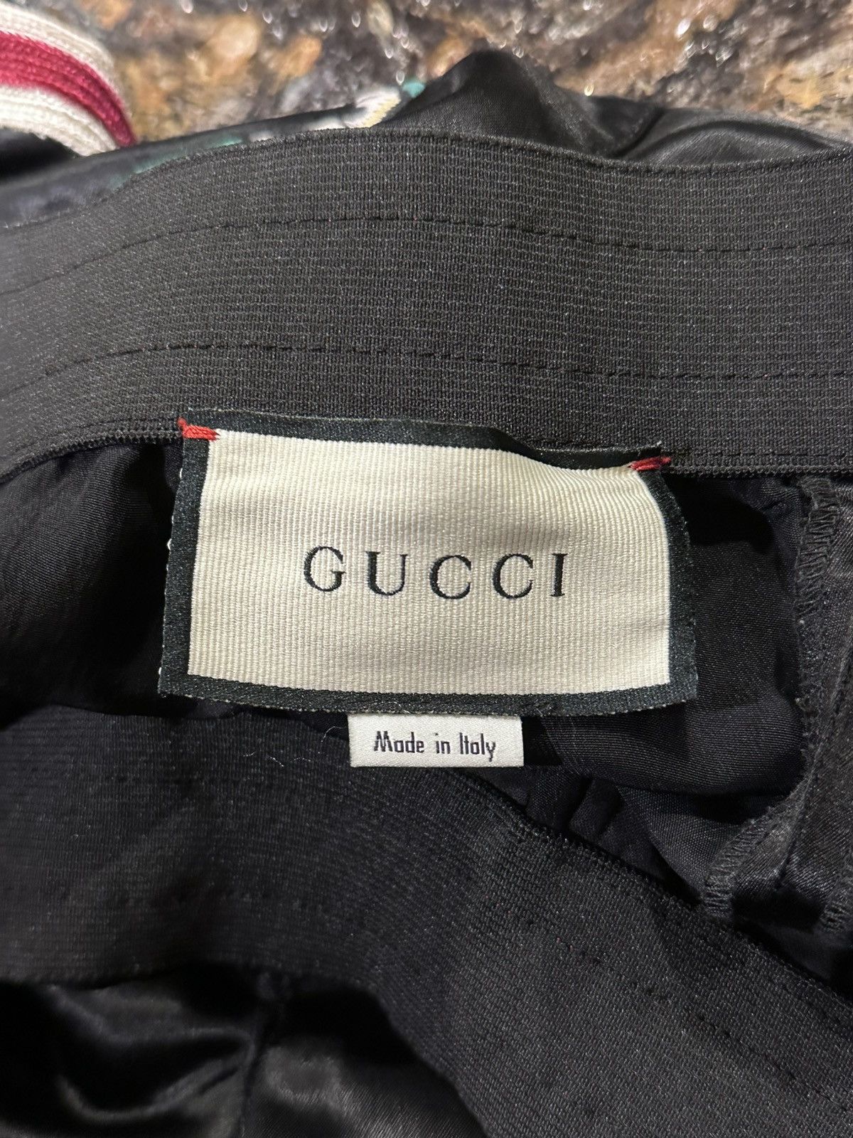 Gucci Gucci Satin Stripe Skull/Snake Motif Logo Black Lounge Pants Size US 34 / EU 50 - 9 Thumbnail