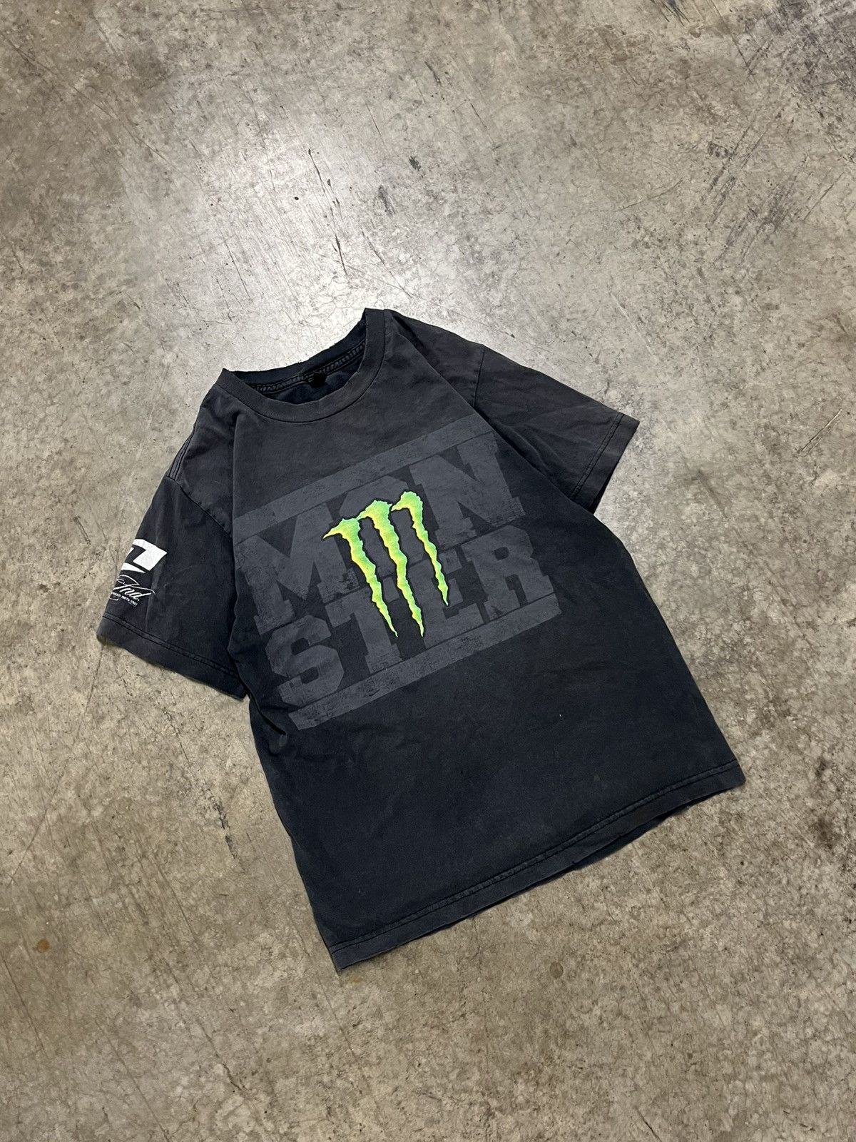 Vintage Monster energy vintage y2k tee skater opium grunge hype Size US M / EU 48-50 / 2 - 2 Thumbnail