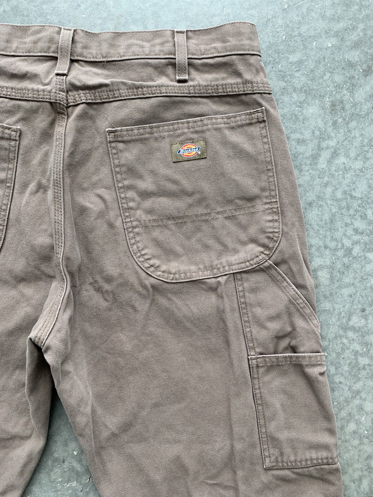 Carhartt × Dickies × Vintage Crazy Vintage Y2K Dickies Carpenter Pants Mocha Workwear Size US 35 - 2 Thumbnail