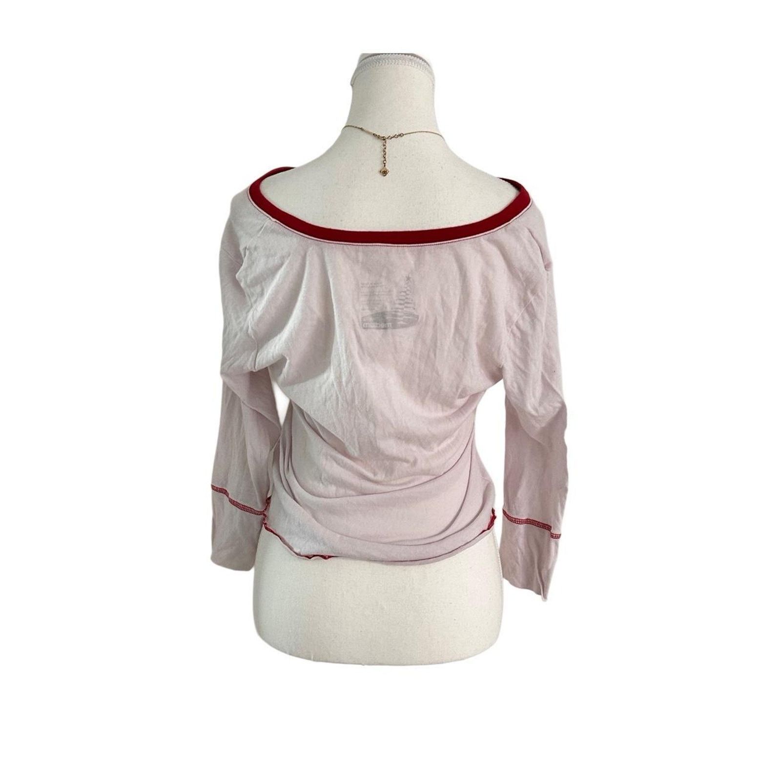 Other Vintage Fitted Size Medium Henley Top Super Soft Size M / US 6-8 / IT 42-44 - 2 Thumbnail