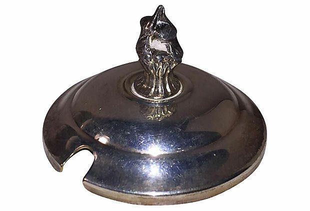 Designer Silver Plate & Glass Condiment Jar Size ONE SIZE - 4 Thumbnail