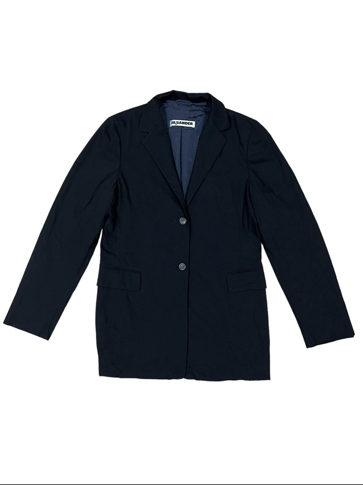 Jil Sander 1990s Jil Sander Raf Era's Minimal Wool Blend Coat Jacket Size US M / EU 48-50 / 2 - 2 Thumbnail