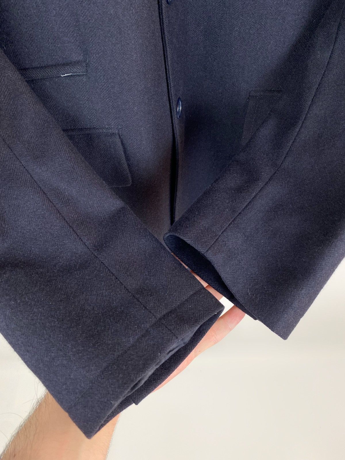 Boggi Boggi Milano 2 in 1 Insulated Navy Wool Coat Size US M / EU 48-50 / 2 - 10 Thumbnail