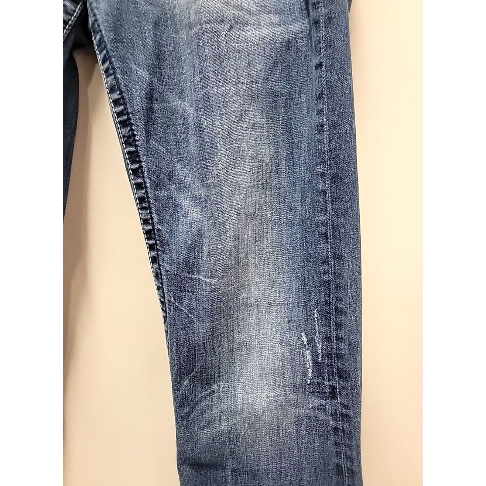 Miss Me Miss Me Jeans Bootcut 30x34 Blue Embroidered Stretch Denim Women's Regular Jeans 5-Pocket JP504688 Size 30" / US 8 / IT 44 - 6 Thumbnail