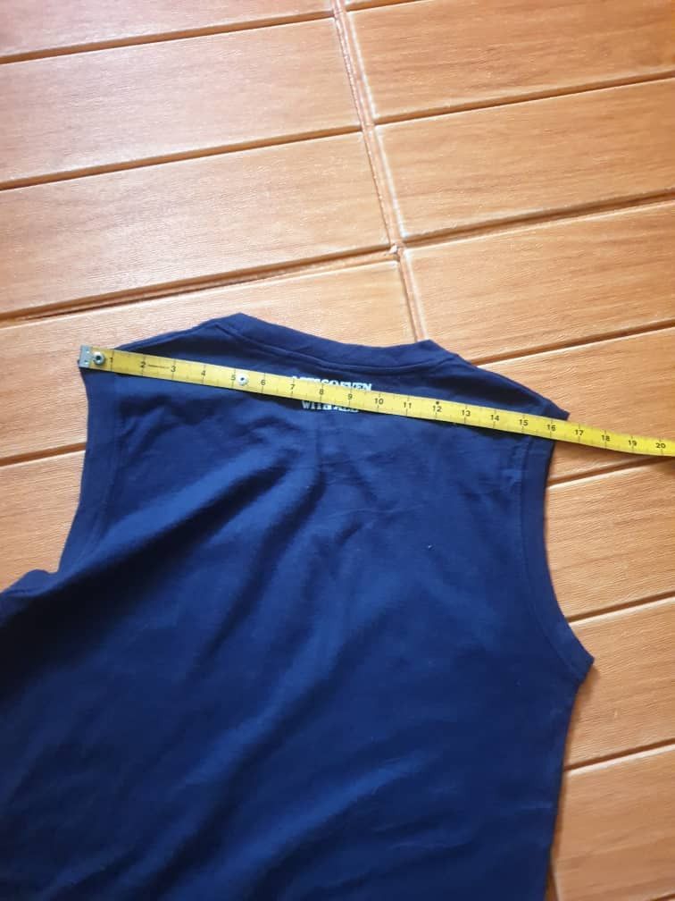 Japanese Brand Raggedly blue colour Sleeveless Shirt Size US M / EU 48-50 / 2 - 8 Thumbnail