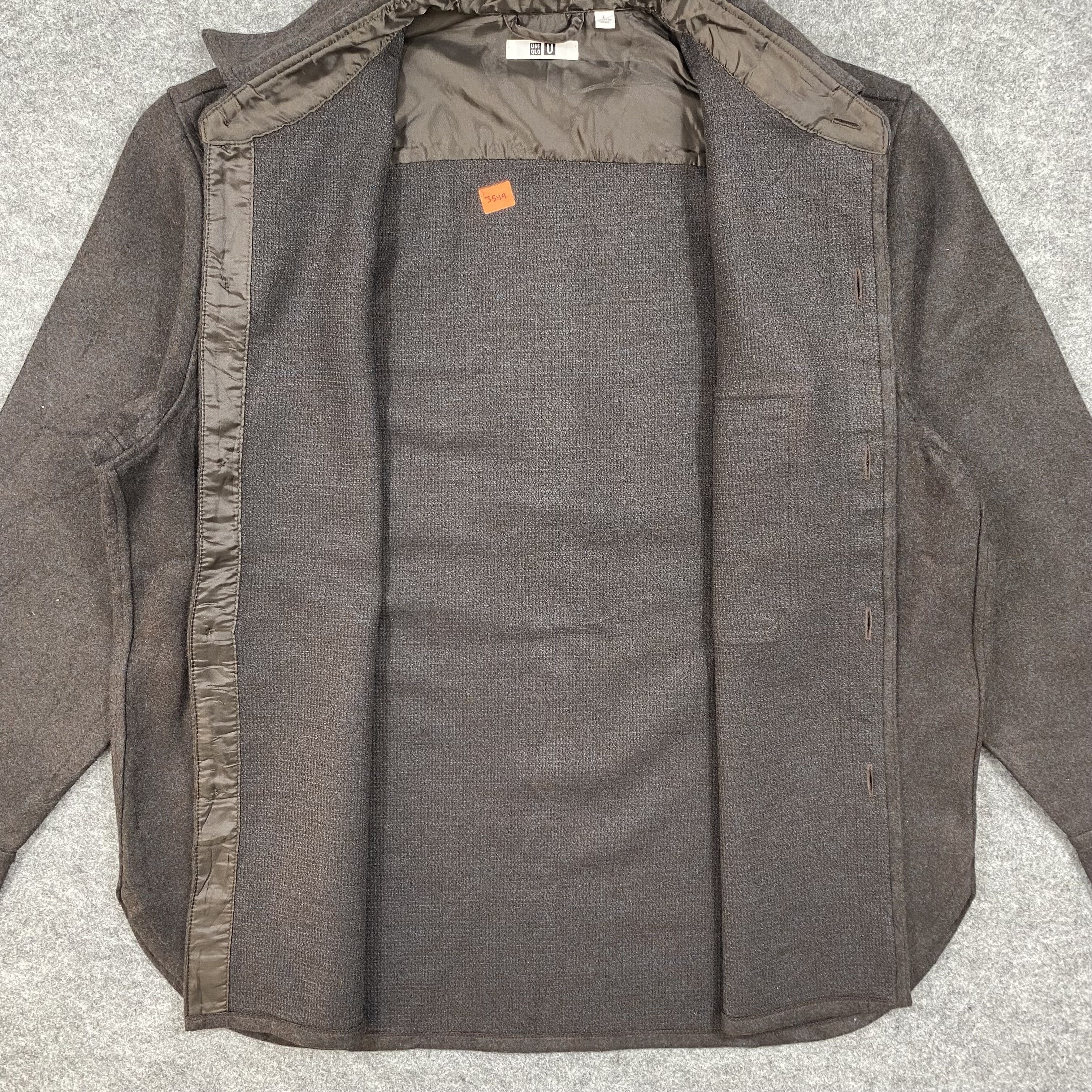 Uniqlo Uniqlo U Lemaire Wool Blended Shirt Jacket-J549 Size US L / EU 52-54 / 3 - 3 Thumbnail