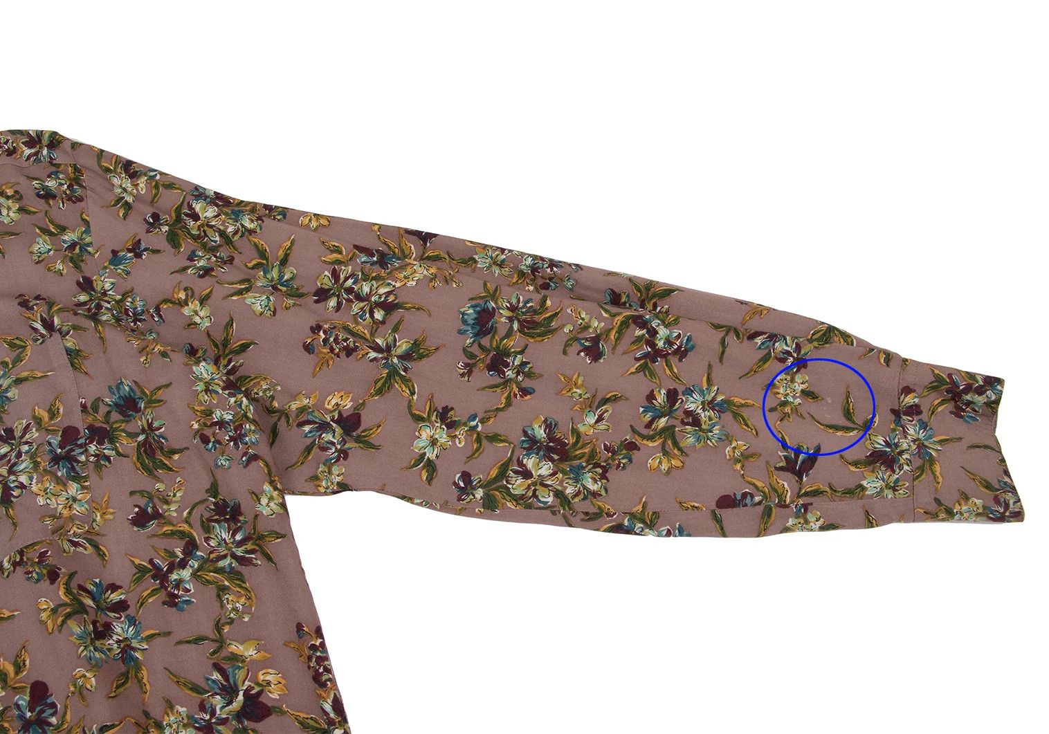 Jean Paul Gaultier Flower Print Rayon Shirt in Mocha Green Yellow Size 48 Size US M / EU 48-50 / 2 - 8 Thumbnail