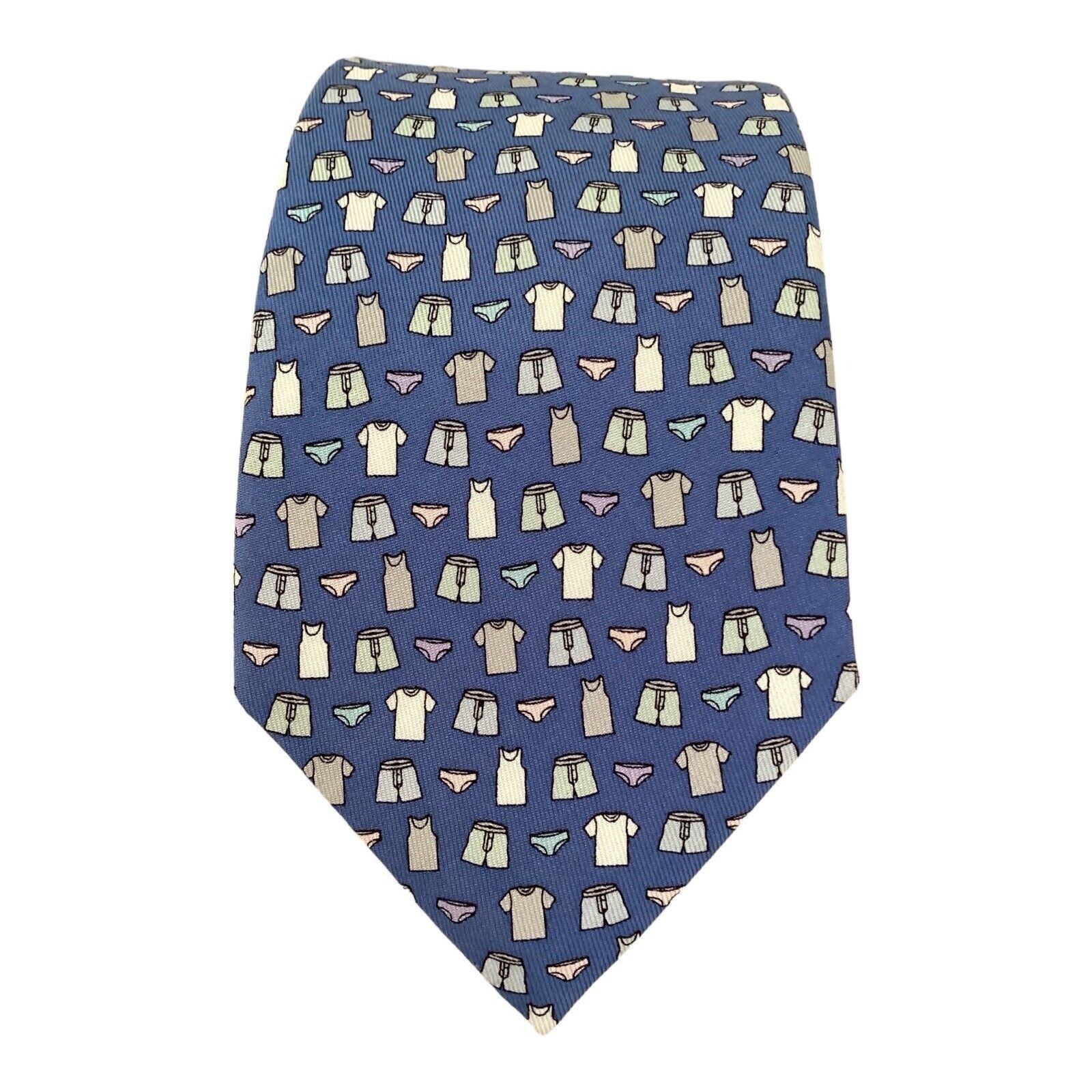Vineyard Vines VINEYARD VINES Blue Fruit OF THE LOOM Underware Silk Tie H.M Size ONE SIZE - 6 Thumbnail