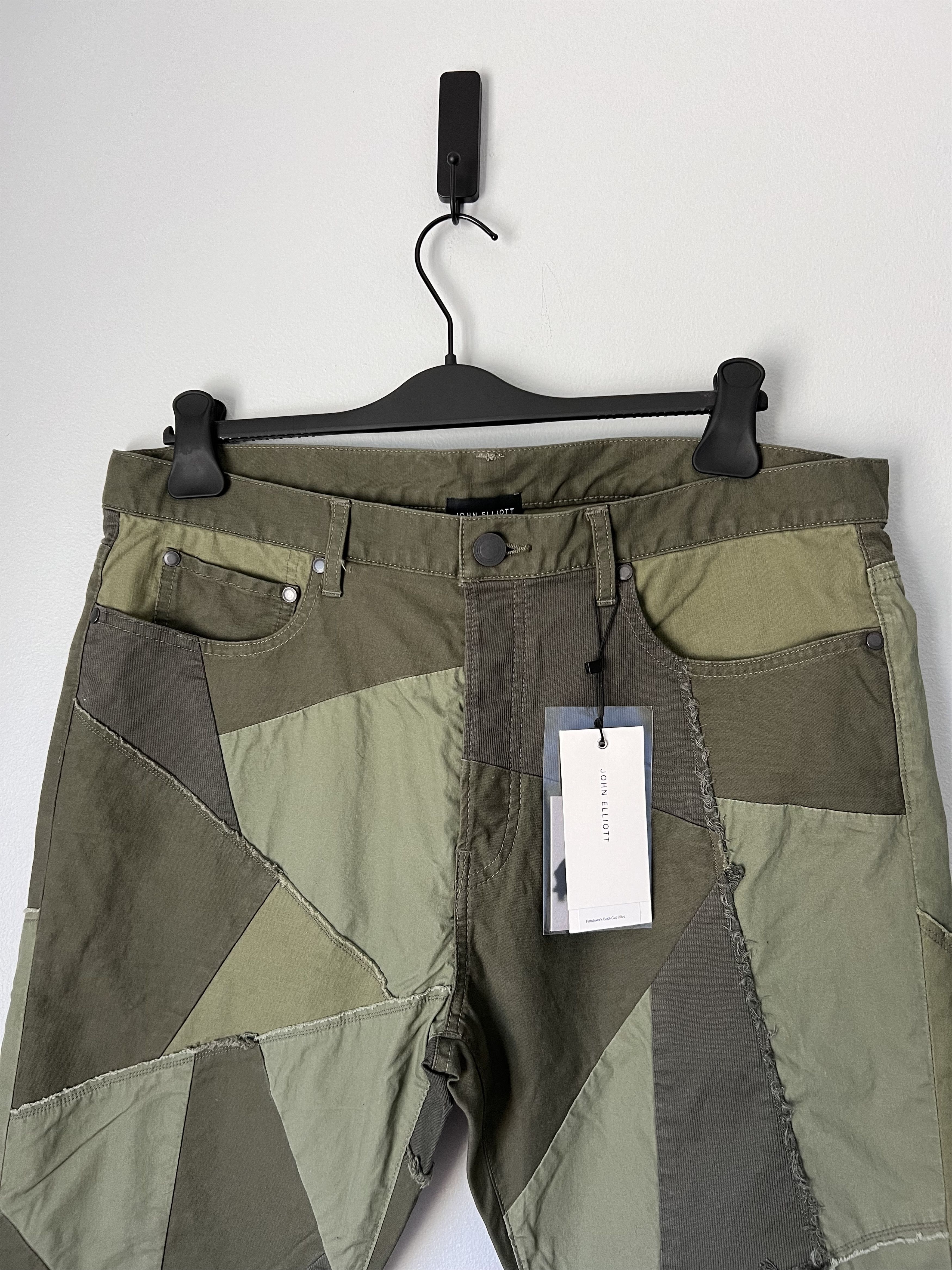 John Elliott Japan Patchwork Boot Cut Pants Size US 36 / EU 52 - 2 Thumbnail
