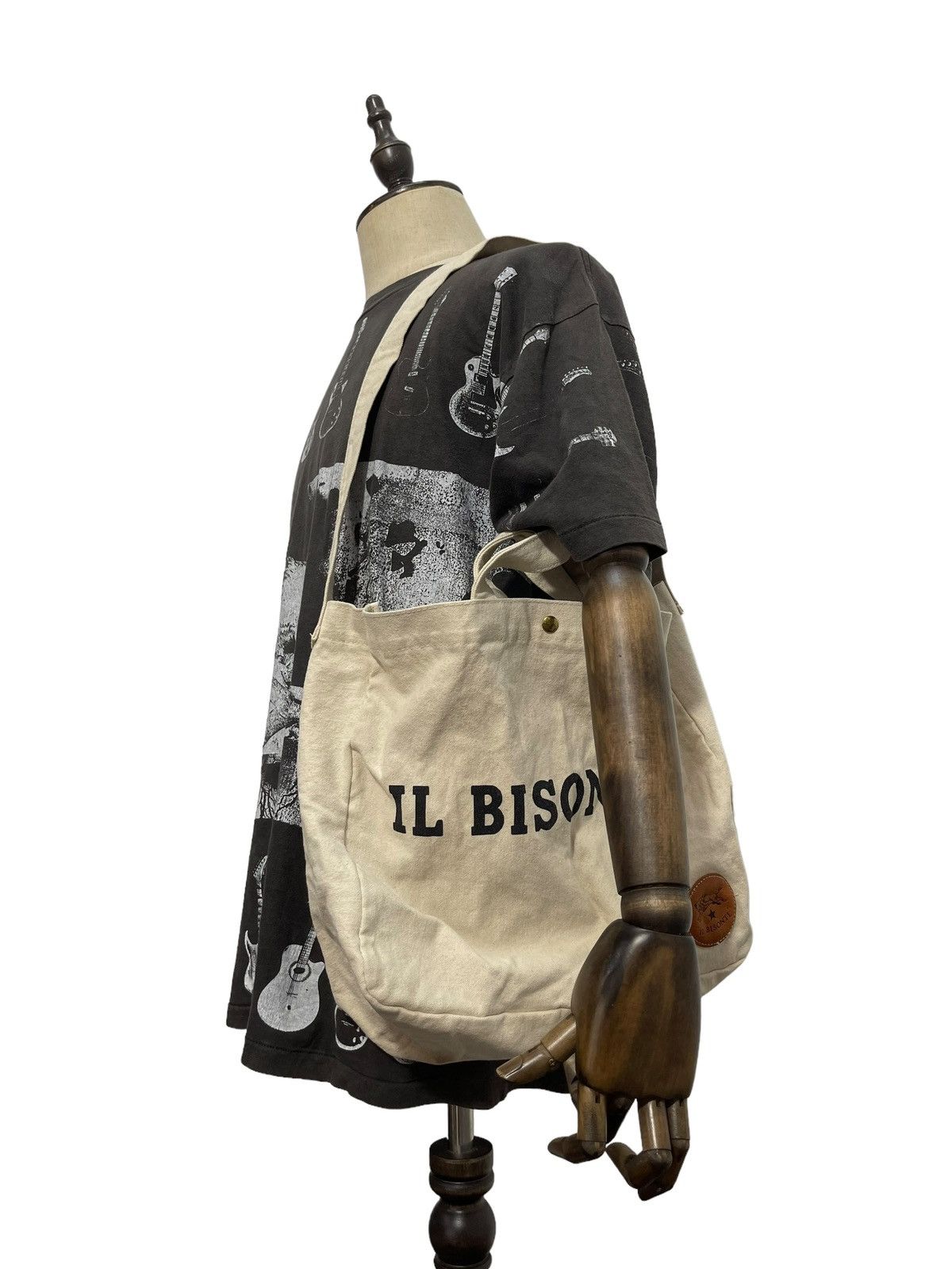 Il Bisonte Shoulder Tote Bag IL Bisonte Cotton Canvas 1🟩 Size ONE SIZE - 2 Thumbnail