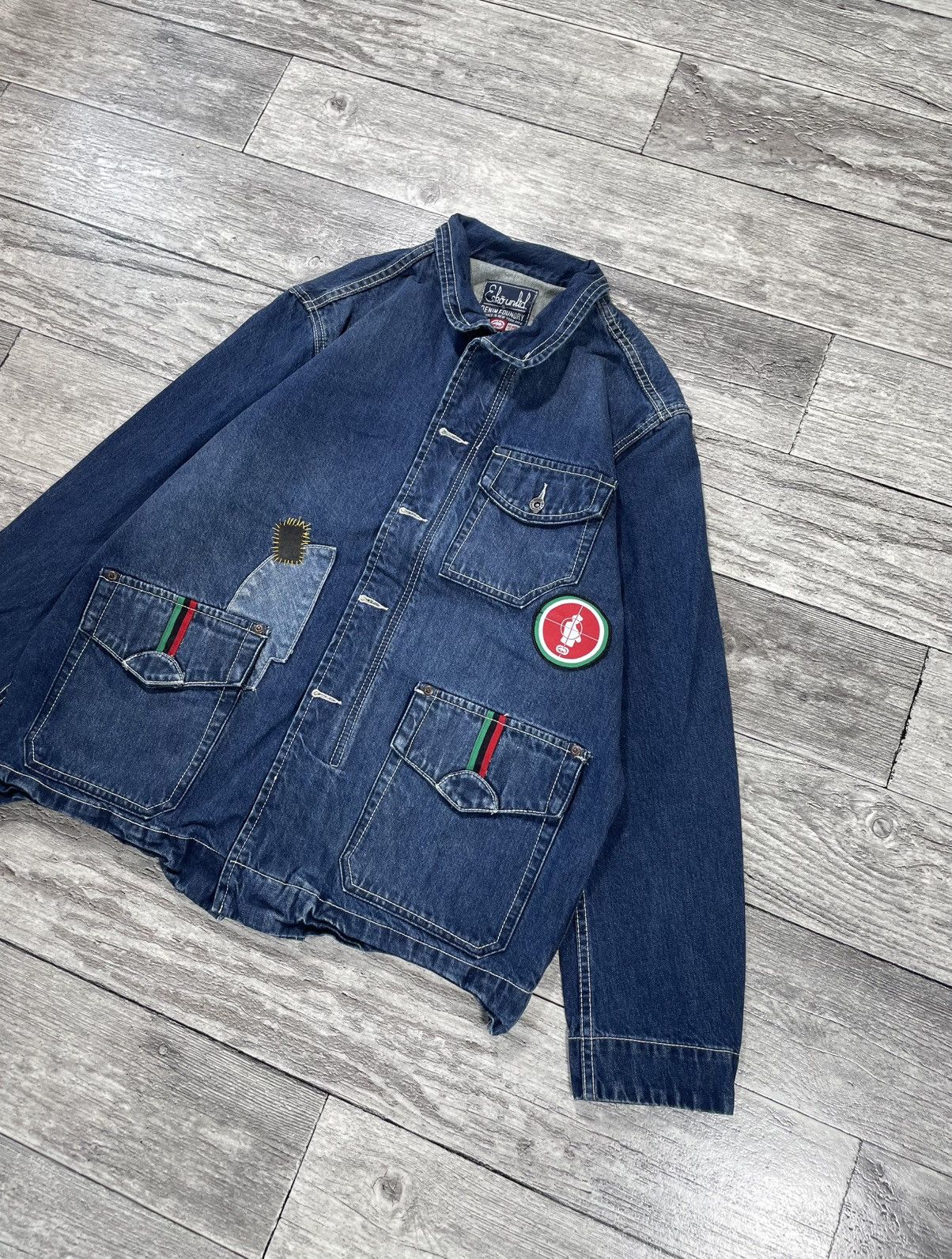 Ecko Unltd. Vintage Ecko Unltd Denim Fight The Power USA Old School Size US M / EU 48-50 / 2 - 2 Thumbnail