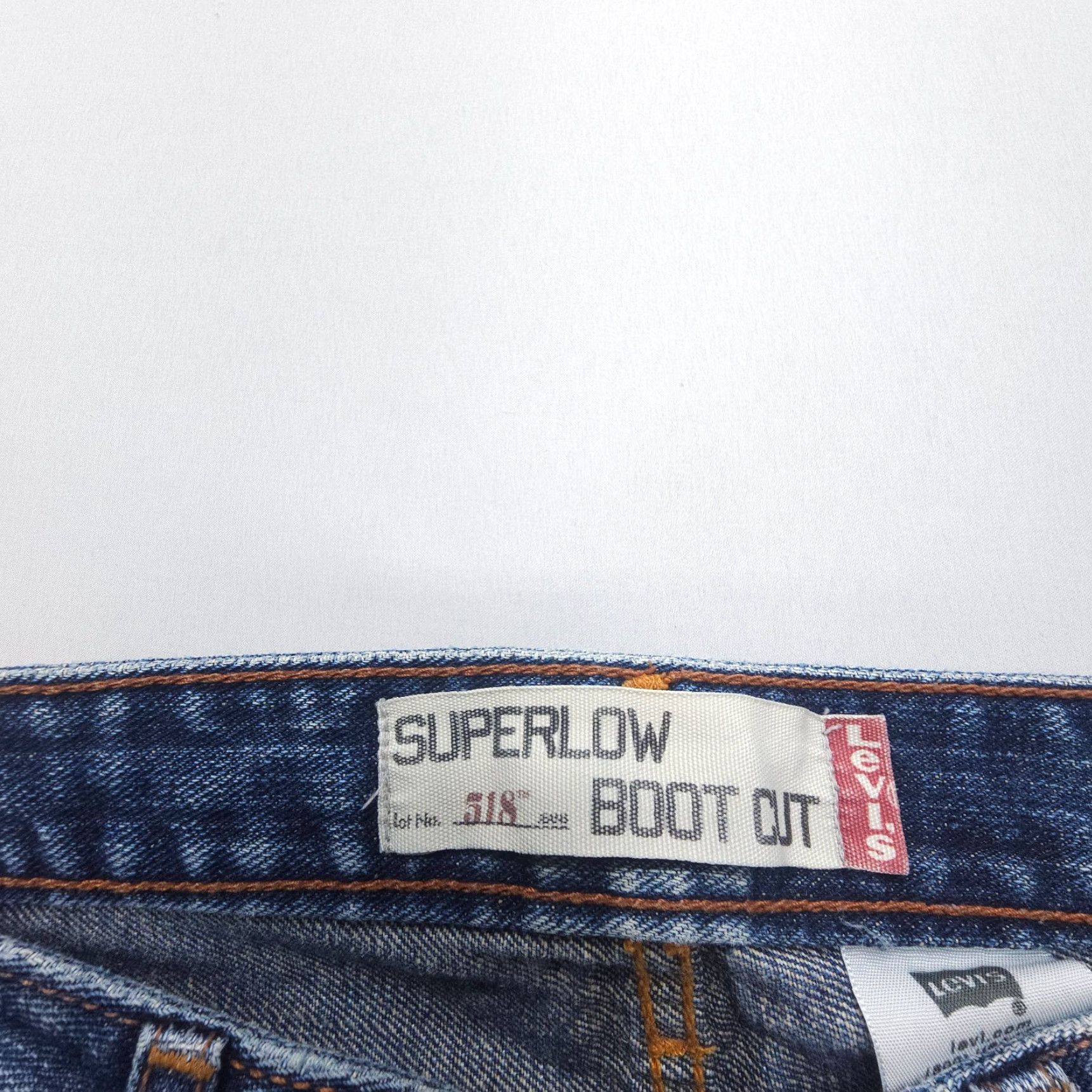Levi's VINTAGE Levi’s Jeans Bootcut Womens 90s Dark Blue Levi's 518 Juniors 11 Denim 30in Inseam 5-Pocket Shirt? Size 32" / US 10 / IT 46 - 7 Thumbnail