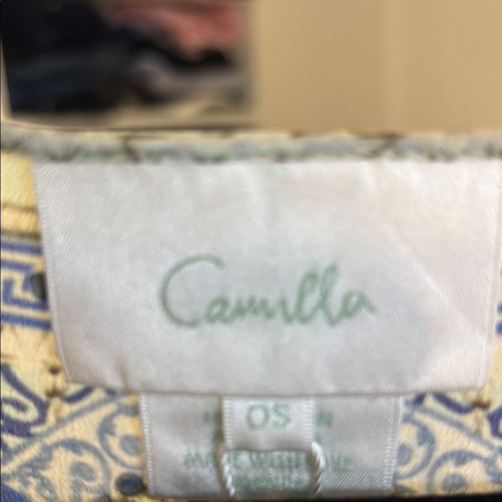 CAMILLA NWT Camilla Blue and White Patterned Dress One Size Size ONE SIZE - 8 Thumbnail