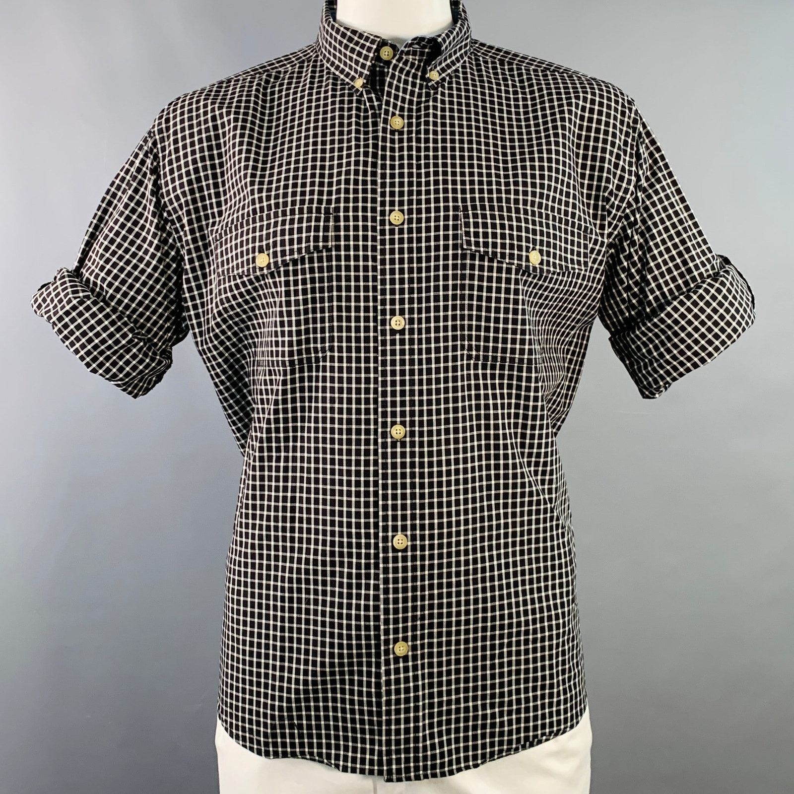 Other WOOLRICH Checkered Cotton Two Pockets Long Sleeve Shirt Size US L / EU 52-54 / 3 - 2 Thumbnail