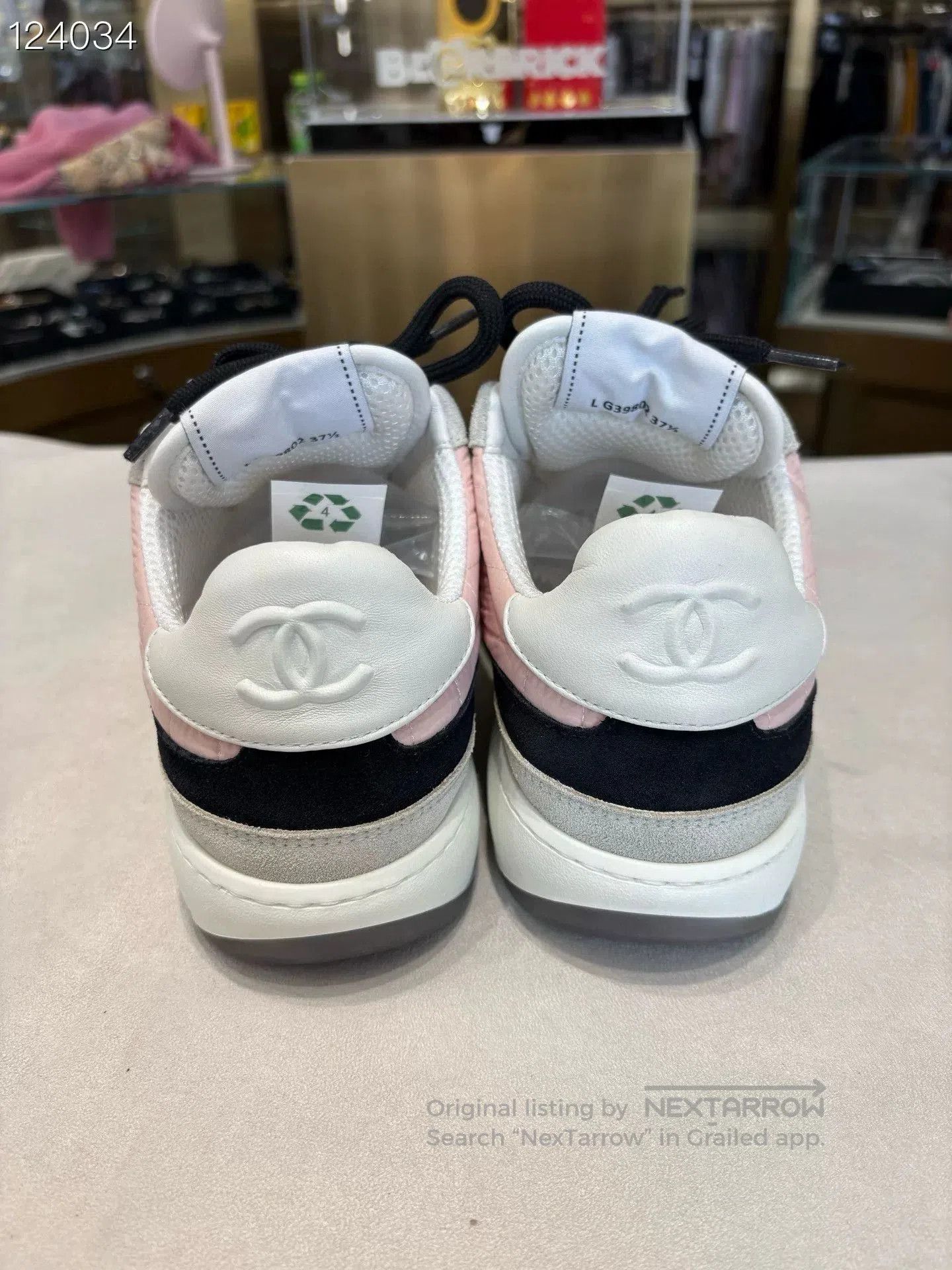 Chanel Chanel 23C Mermaid Pink Patchwork Sneakers. Size US 6.5 / IT 36.5 - 4 Thumbnail