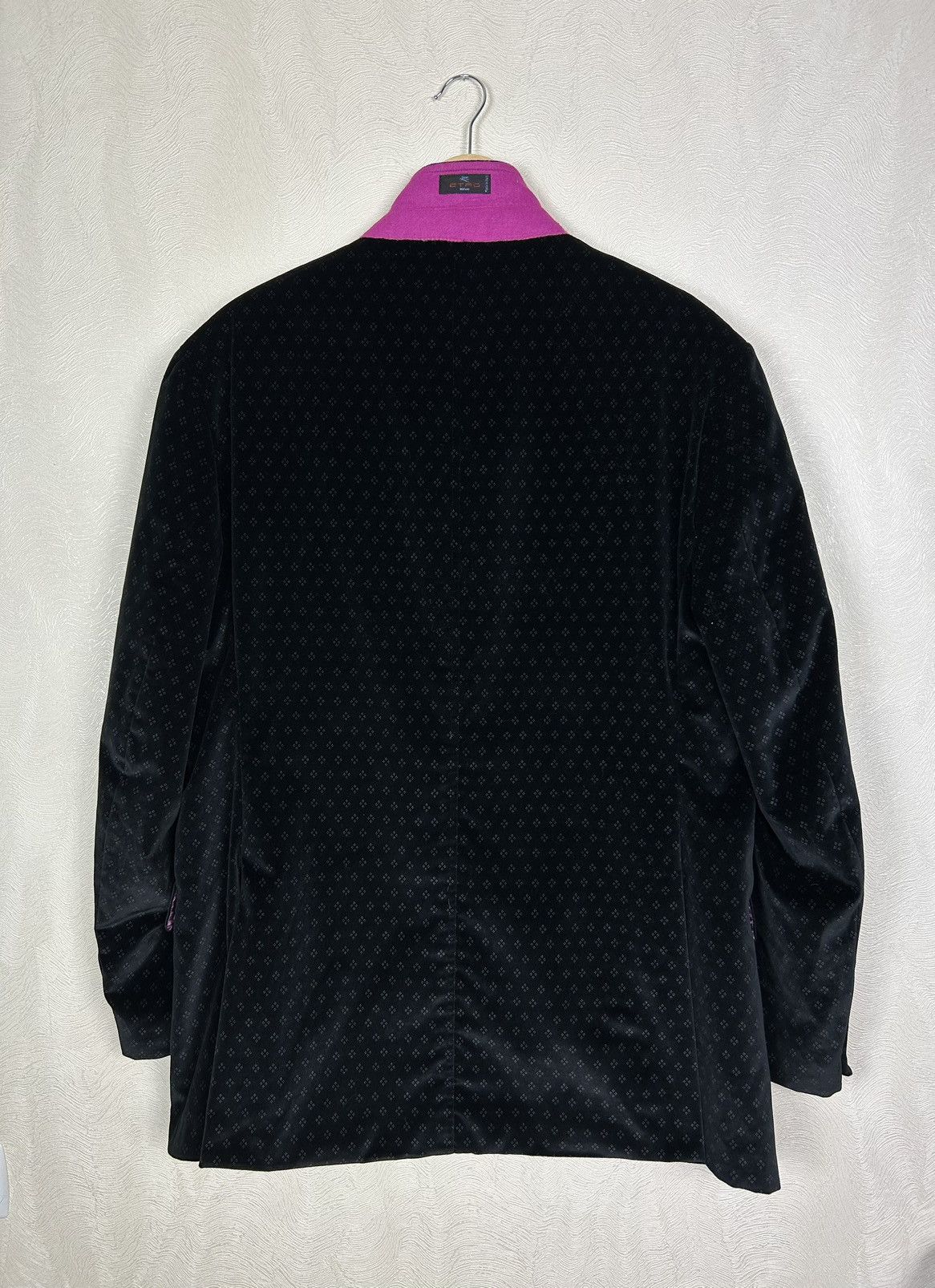 Designer × Etro ETRO Briseide Velour Abstract Pattern Velvet Blazer Luxury Size 40R - 10 Thumbnail