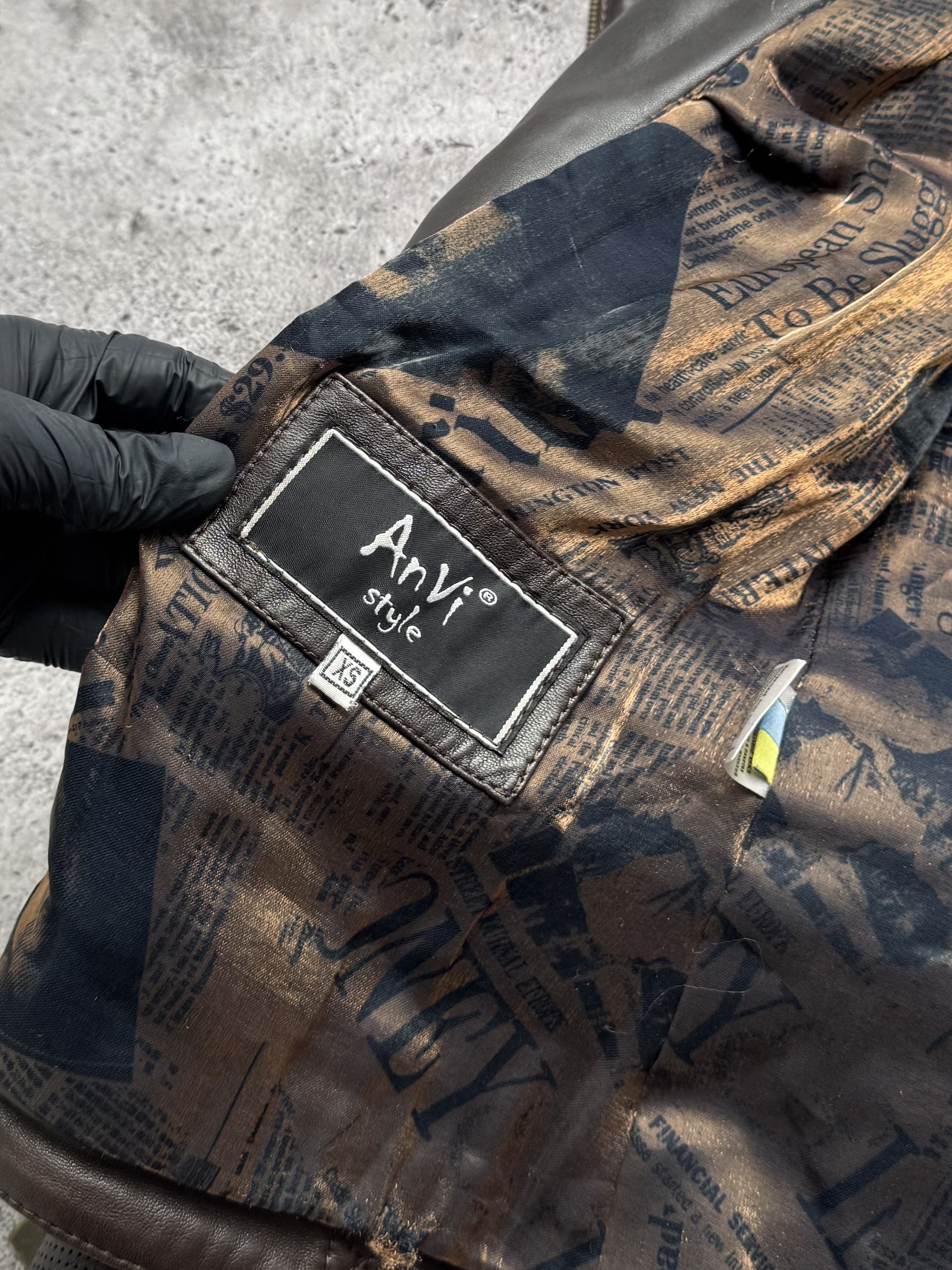 Vintage Vintage Leather Jacked With Zippers C5(V408)(E8) Size XS / US 0-2 / IT 36-38 - 6 Thumbnail