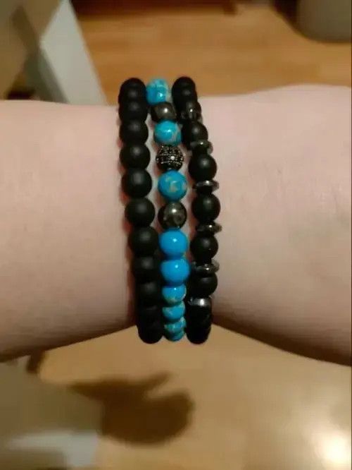 VIBE 3 Pieces/ Set Beads Bracelet Size ONE SIZE - 2 Thumbnail